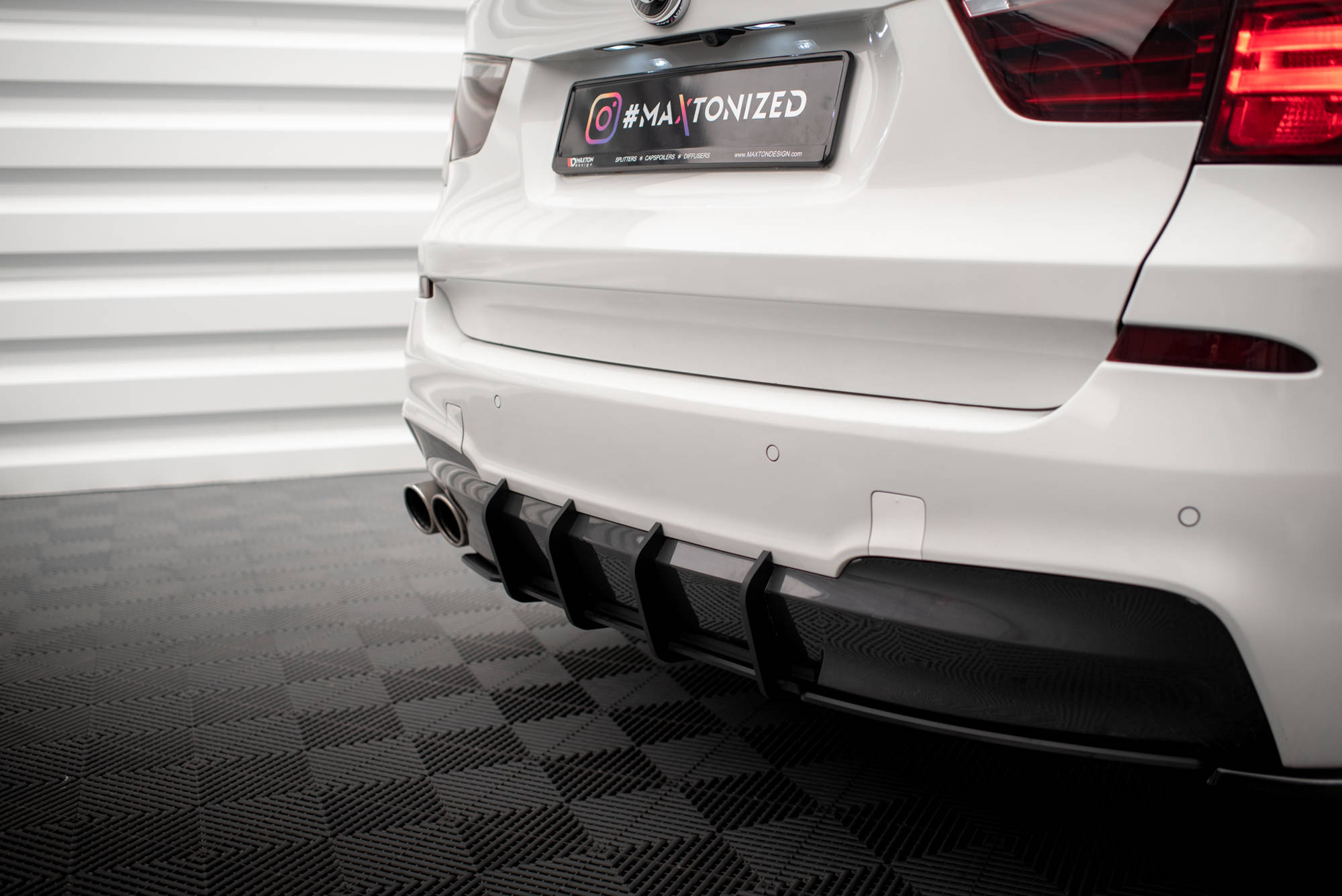 STREET PRO REAR DIFFUSER SUITABLE FOR BMW X3 M-PACK F25 – MAXTON DESIGN - 2