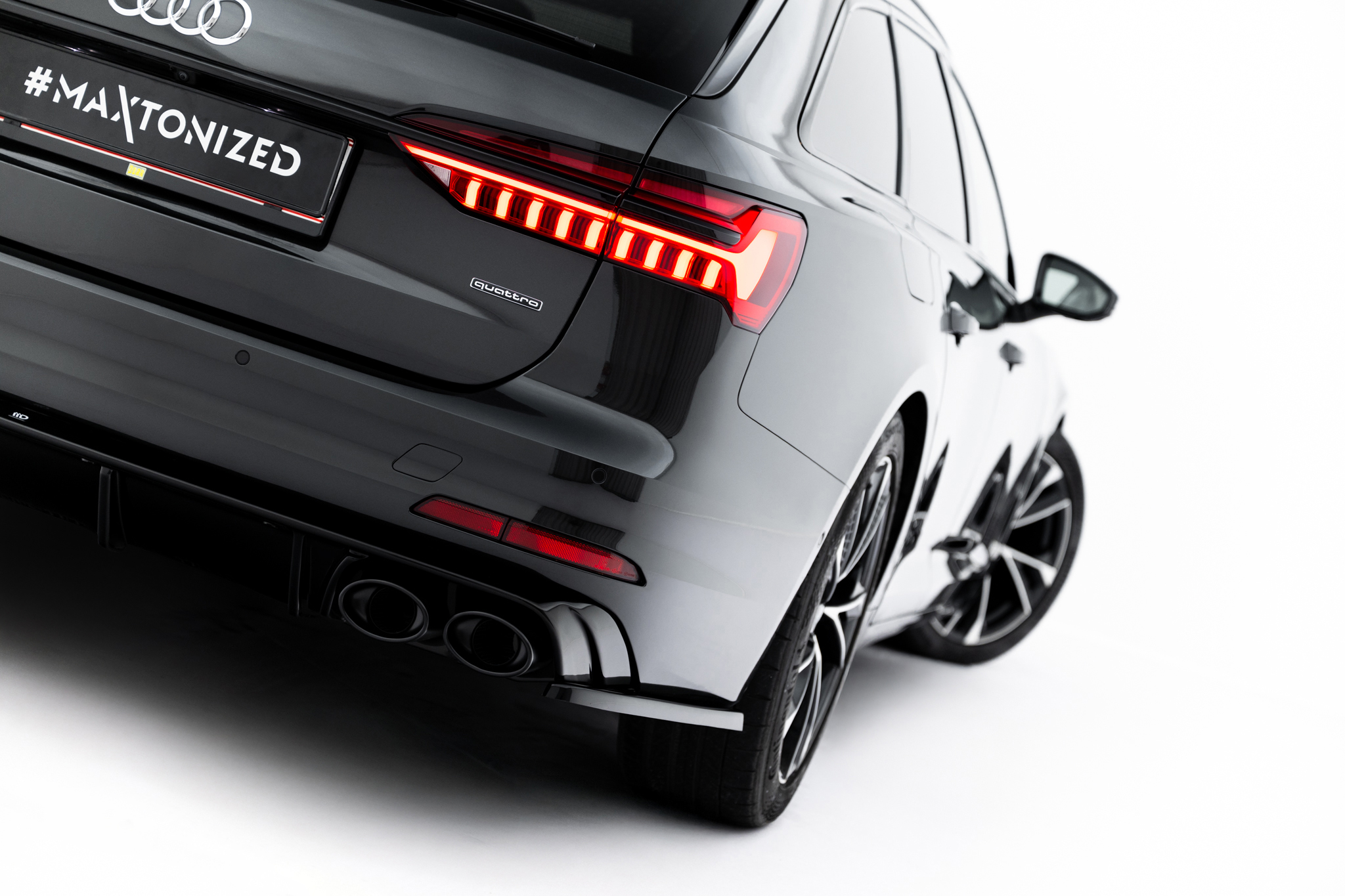 REAR SIDE SPLITTERS SUITABLE FOR AUDI A6 SEDAN / AVANT C8 / C8 FACELIFT – MAXTON DESIGN - 5