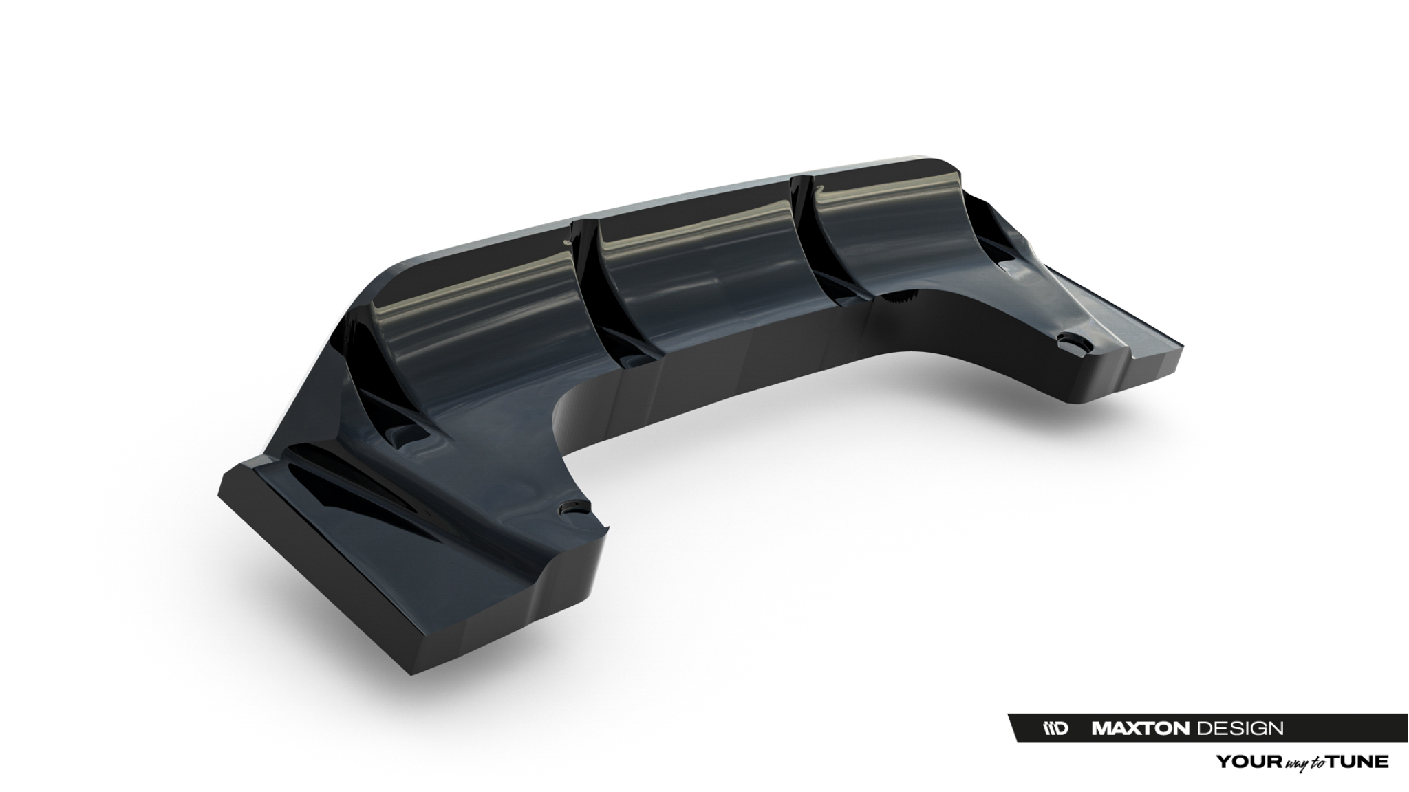 REAR SPLITTER (WITH VERTICAL BARS) SUITABLE FOR BMW X1 M35I U11 – MAXTON DESIGN - 3
