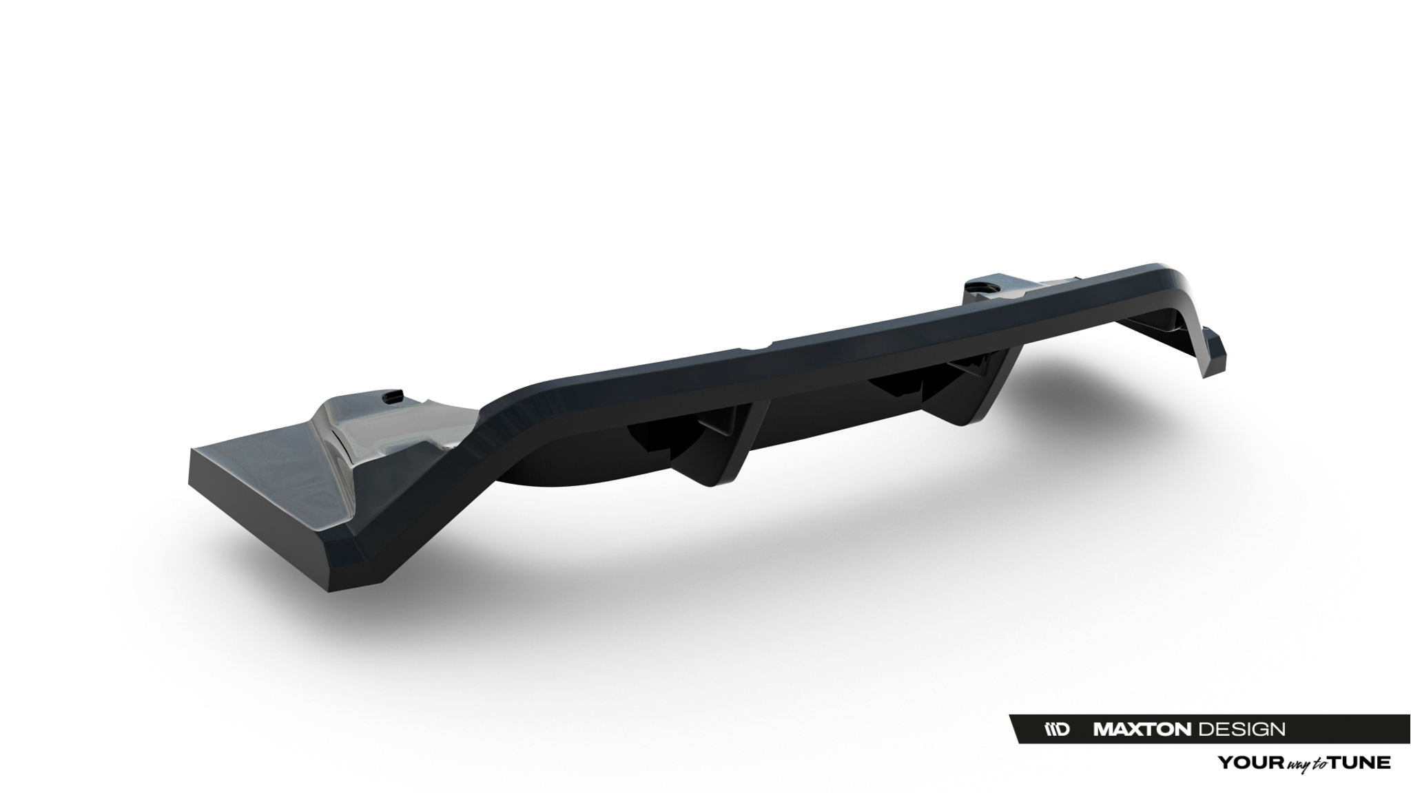 REAR SPLITTER (WITH VERTICAL BARS) SUITABLE FOR BMW X1 M35I U11 – MAXTON DESIGN - 4