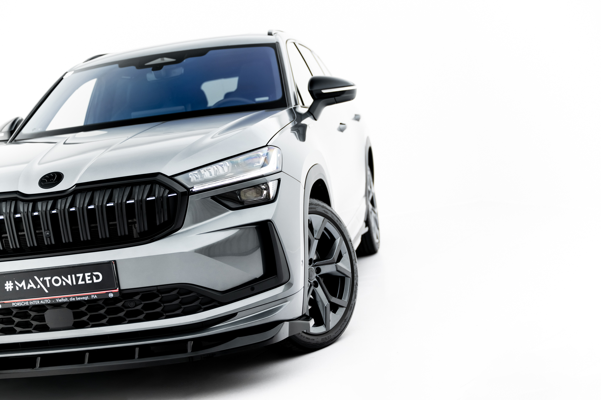 FRONT SPLITTER V.2 SUITABLE FOR SKODA KODIAQ SPORTLINE MK2 – MAXTON DESIGN