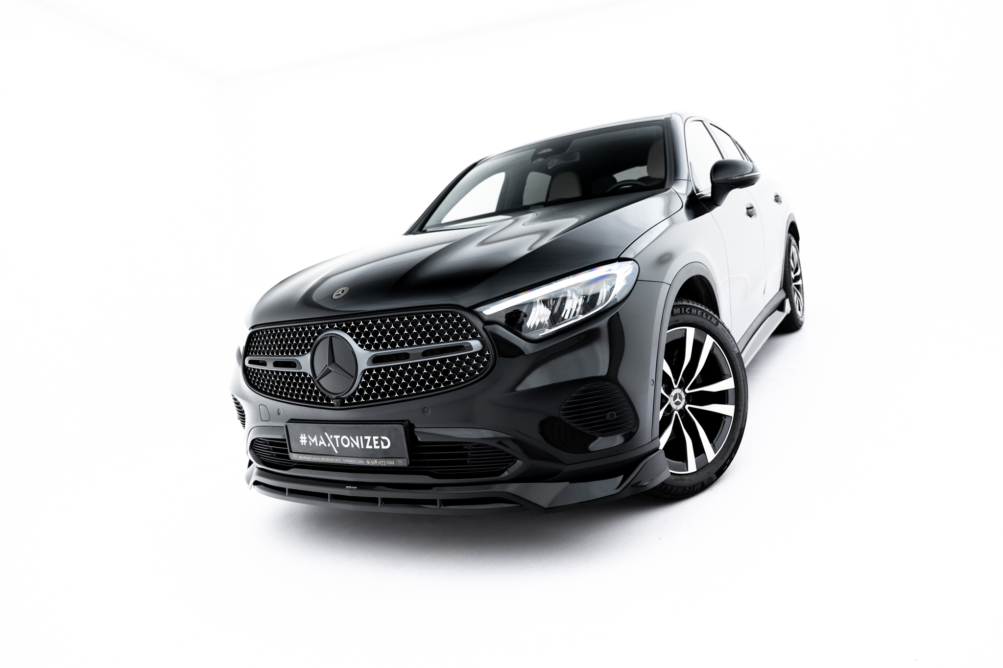 FRONT SPLITTER SUITABLE FOR MERCEDES-BENZ GLC COUPE C254 – MAXTON DESIGN - 3