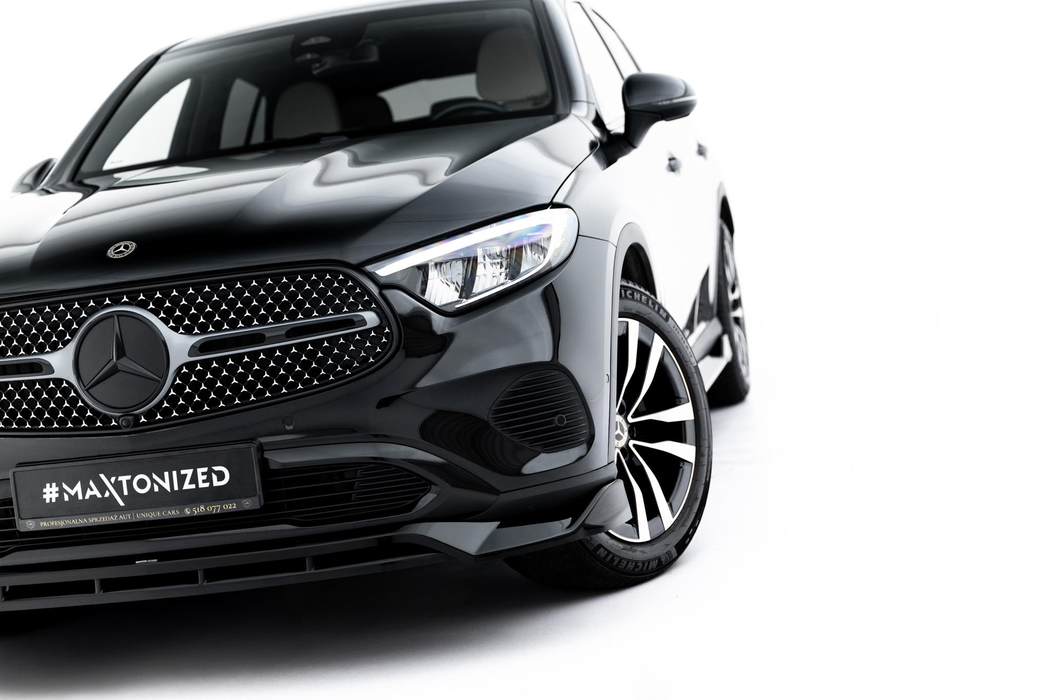 FRONT SPLITTER SUITABLE FOR MERCEDES-BENZ GLC COUPE C254 – MAXTON DESIGN - 6