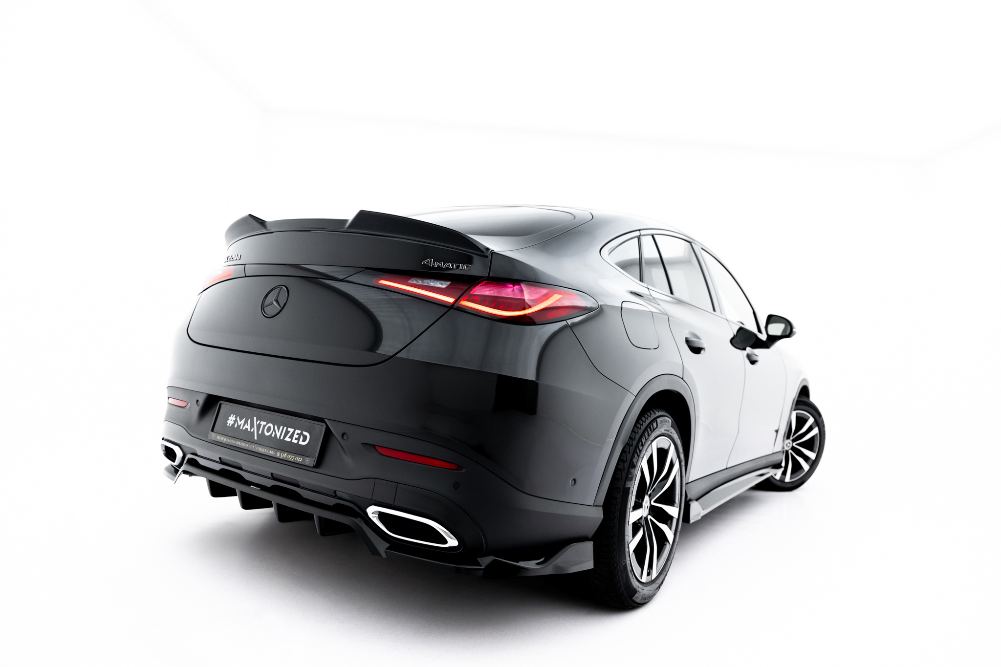 REAR SPLITTER (WITH VERTICAL BARS) SUITABLE FOR MERCEDES-BENZ GLC COUPE C254 – MAXTON DESIGN - 7