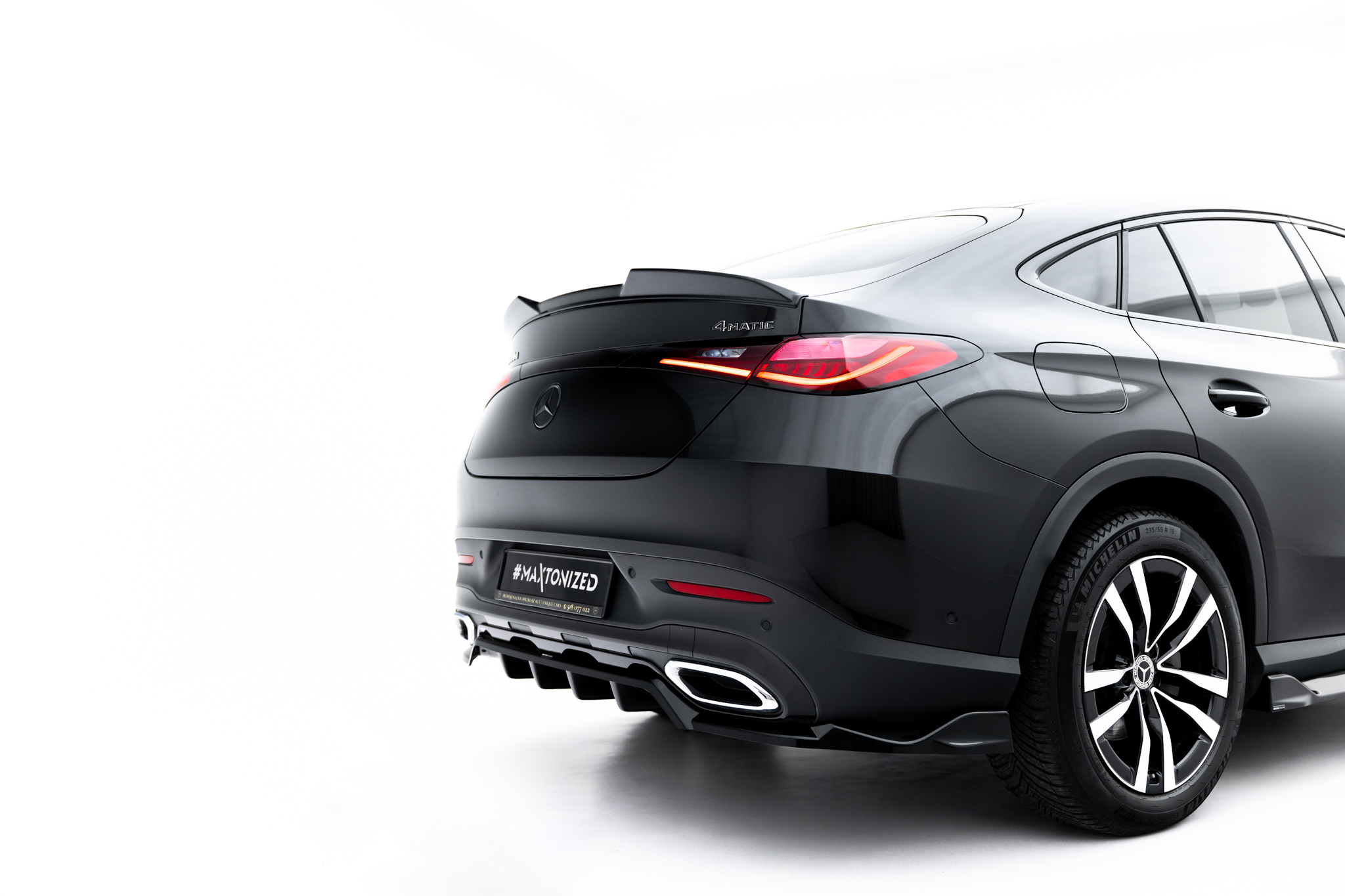REAR SPLITTER (WITH VERTICAL BARS) SUITABLE FOR MERCEDES-BENZ GLC COUPE C254 – MAXTON DESIGN - 6