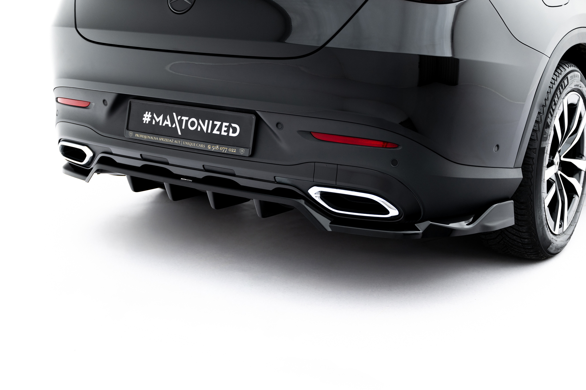 REAR SPLITTER (WITH VERTICAL BARS) SUITABLE FOR MERCEDES-BENZ GLC COUPE C254 – MAXTON DESIGN - 3