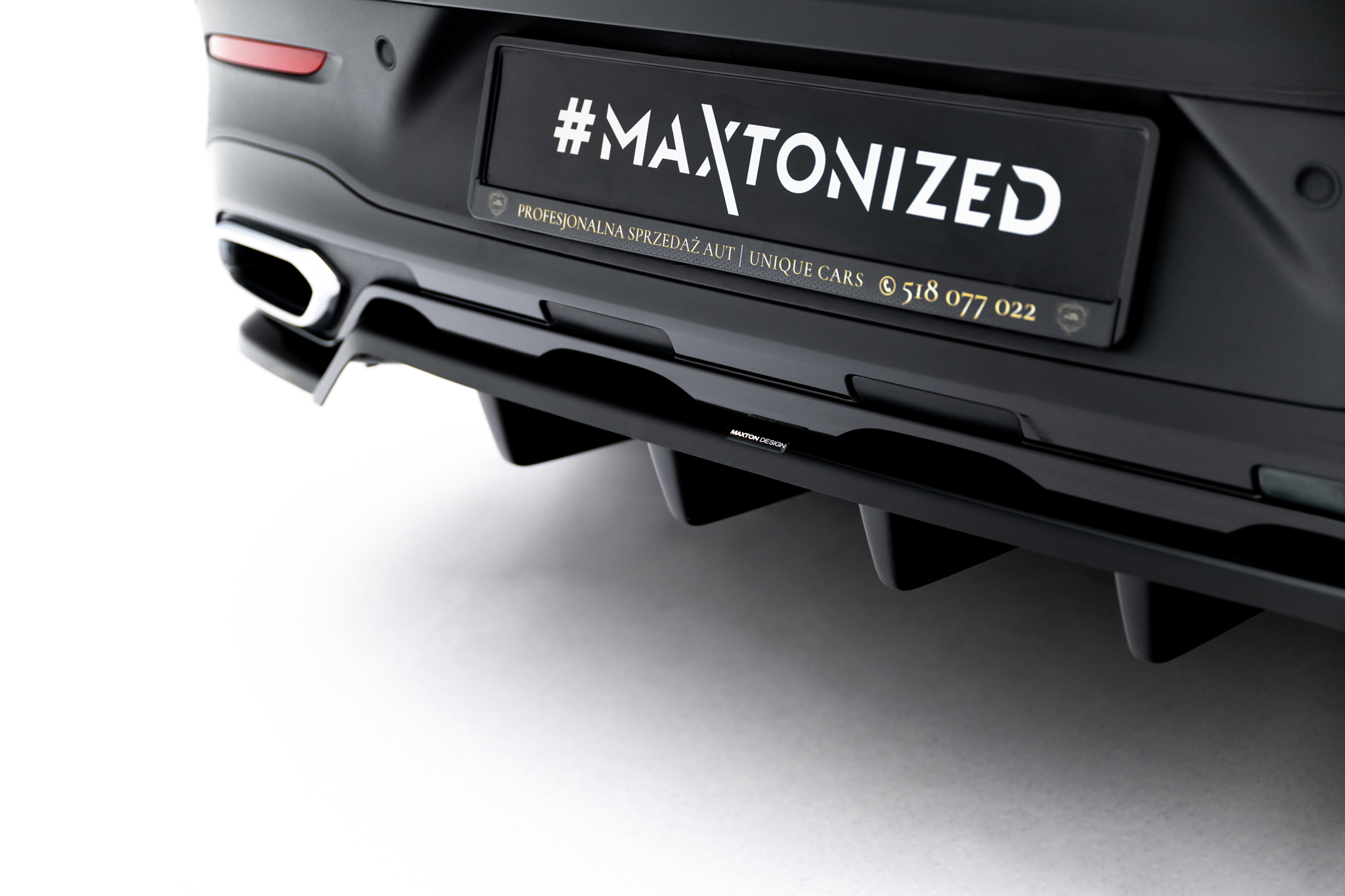 REAR SPLITTER (WITH VERTICAL BARS) SUITABLE FOR MERCEDES-BENZ GLC COUPE C254 – MAXTON DESIGN - 5