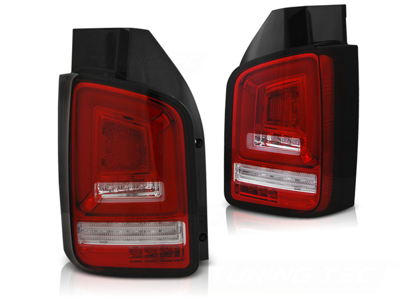 LED-BAKLYKTOR RÖD VIT SEQ TILL VW T5 2003-2009