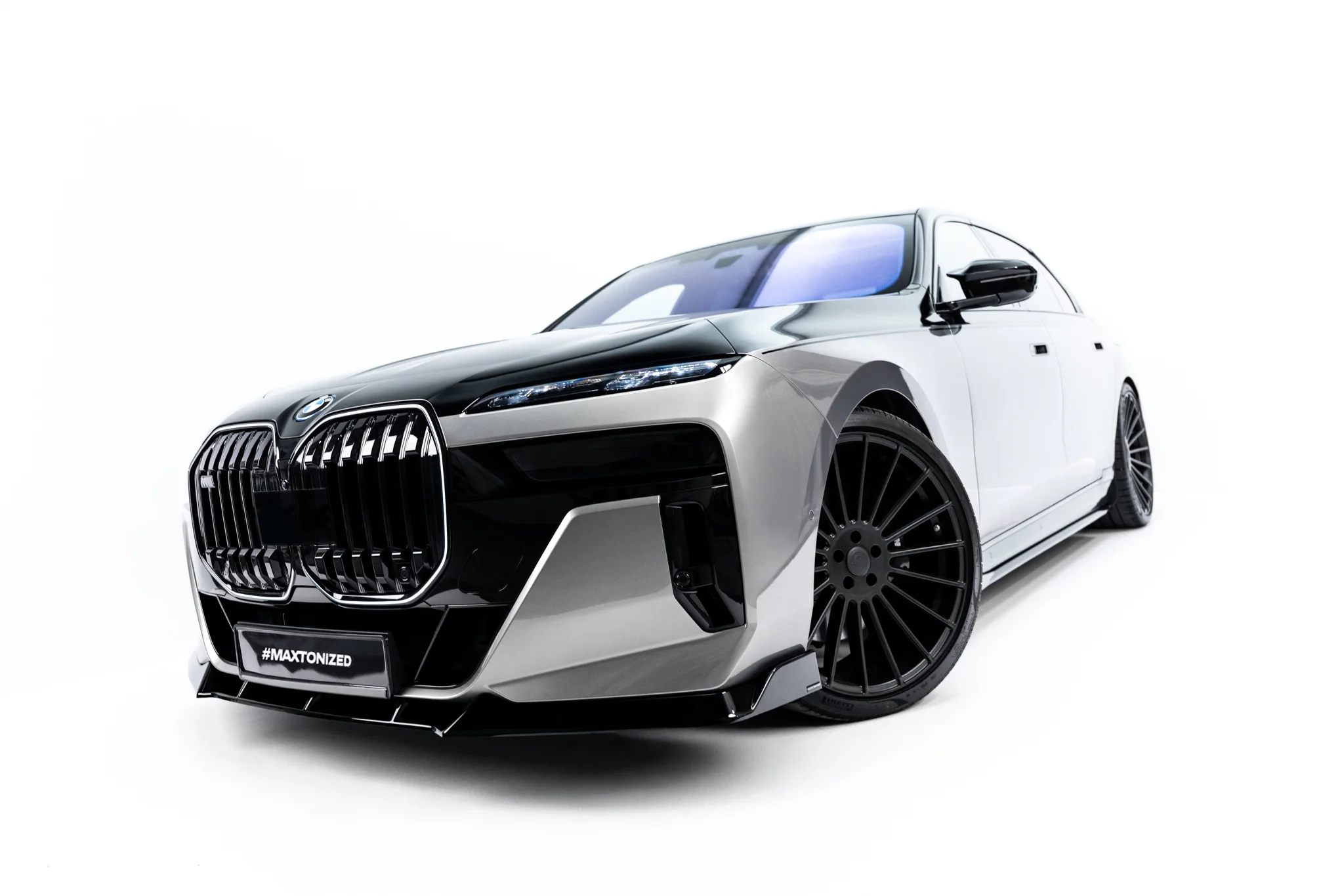 FRONT SPLITTER V.4 SUITABLE FOR BMW 7 M-PACK / M760E / I7 M-PACK G70 – MAXTON DESIGN - 6