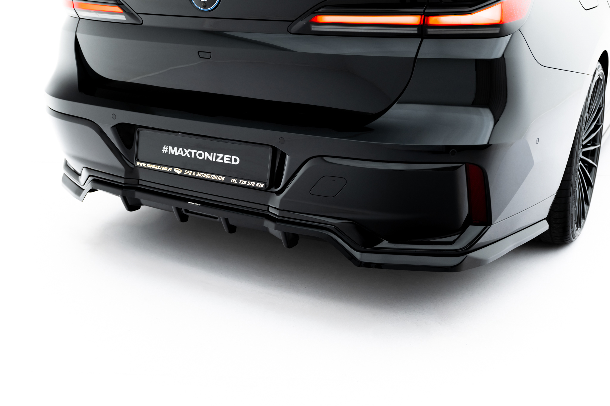 REAR SPLITTER (WITH VERTICAL BARS) V.2 SUITABLE FOR BMW 7 M-PACK G70 – MAXTON DESIGN - 6