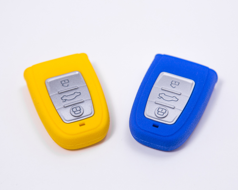 AGENCY POWER BLUE RUBBER KEY FOB PROTECTION CASE AUDI - 3