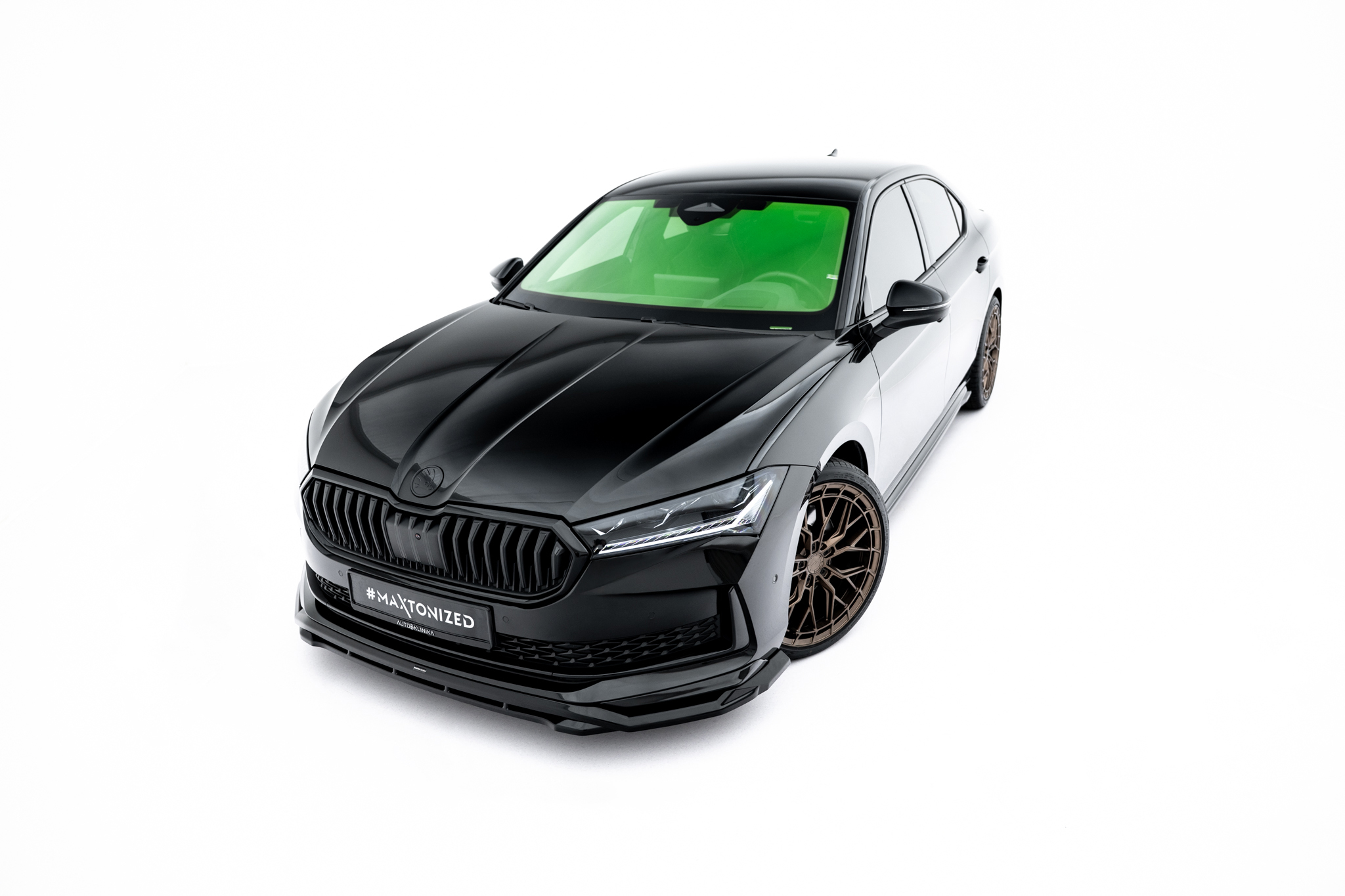 FRONT SPLITTER V.1 SUITABLE FOR SKODA SUPERB SPORTLINE MK4 – MAXTON DESIGN - 4