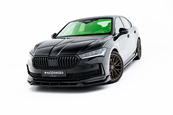 FRONT SPLITTER V.2 SUITABLE FOR SKODA SUPERB SPORTLINE MK4 – MAXTON DESIGN