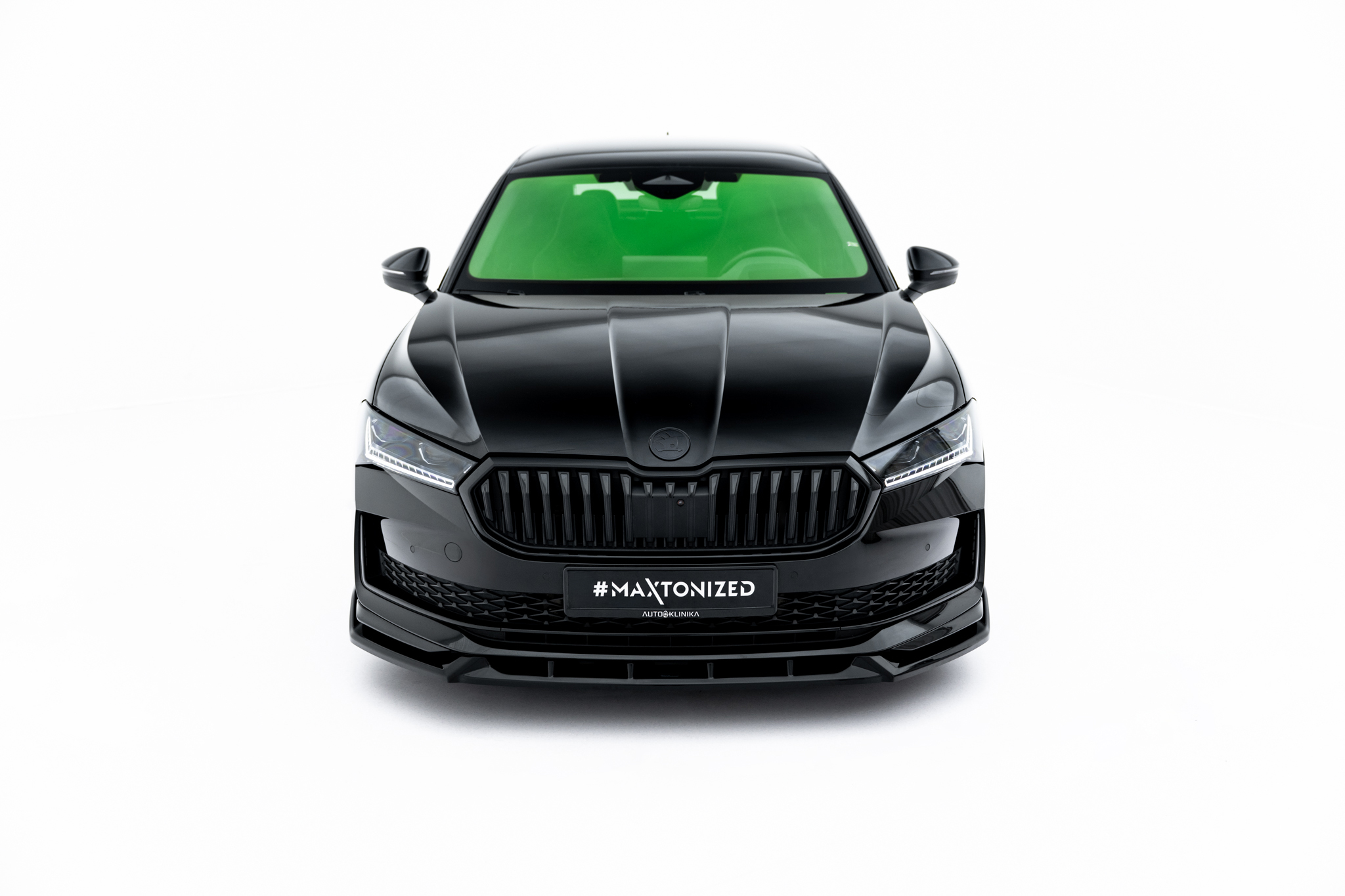 FRONT SPLITTER V.2 SUITABLE FOR SKODA SUPERB SPORTLINE MK4 – MAXTON DESIGN - 2