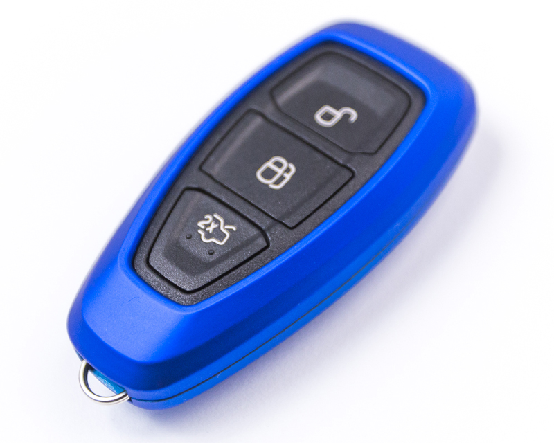 AGENCY POWER METALLIC BLÅ PLASTIC KEY FOB PROTECTION CASED 1ST GEN REMOTE KEY FOCUS FOCUS ST 13-15
