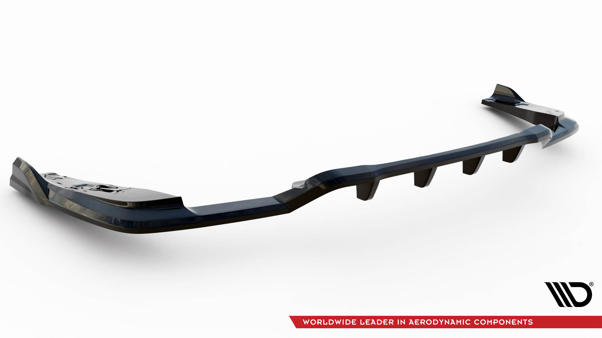Central Rear Splitter (Vertical Bars) V.2 BMW X4 M40i G02 - 5