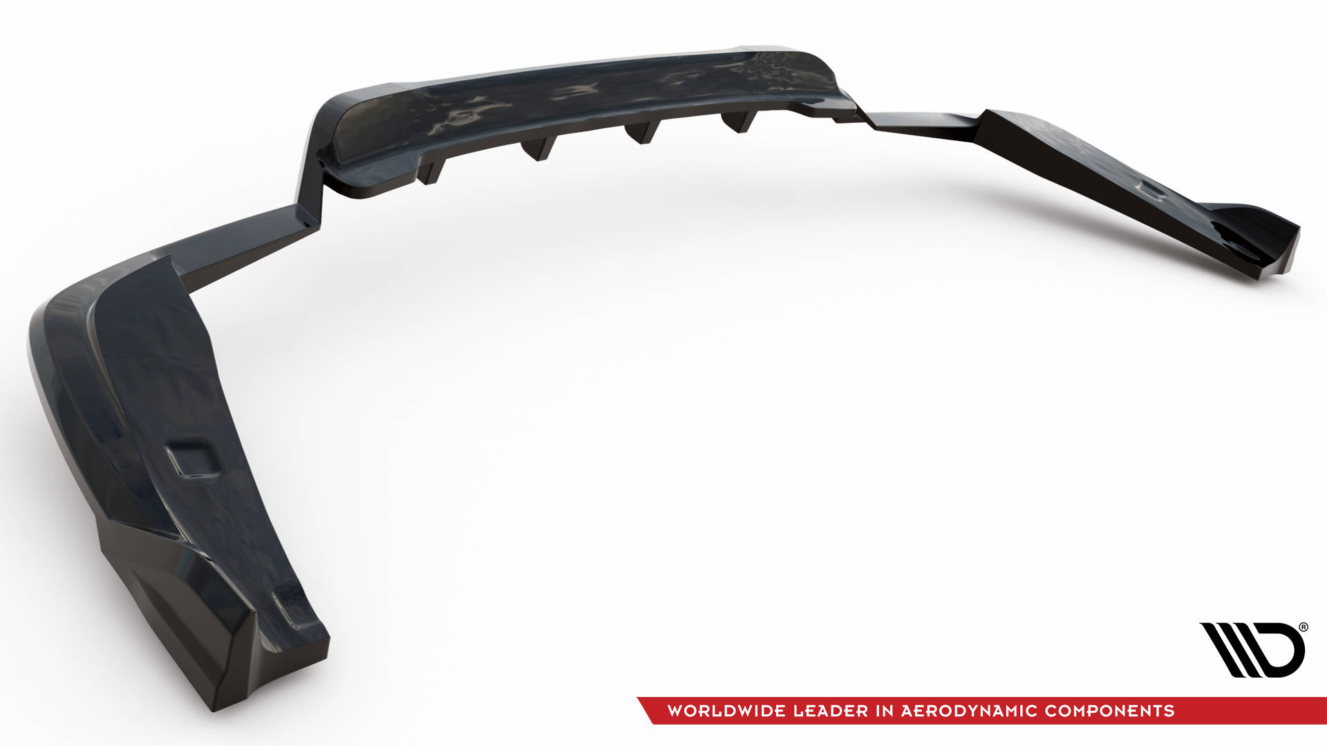 Central Rear Splitter (Vertical Bars) V.2 BMW X4 M40i G02 - 6
