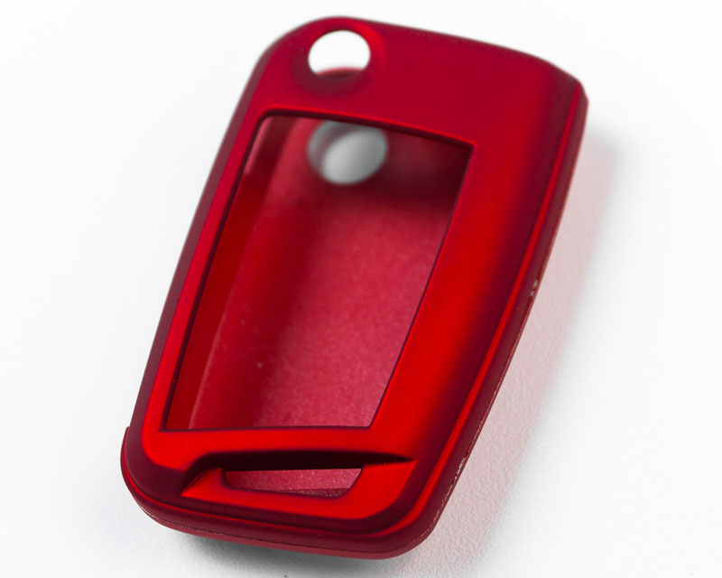 AGENCY POWER METALLIC RED PLASTIC KEY FOB PROTECTION CASE VOLKSWAGEN