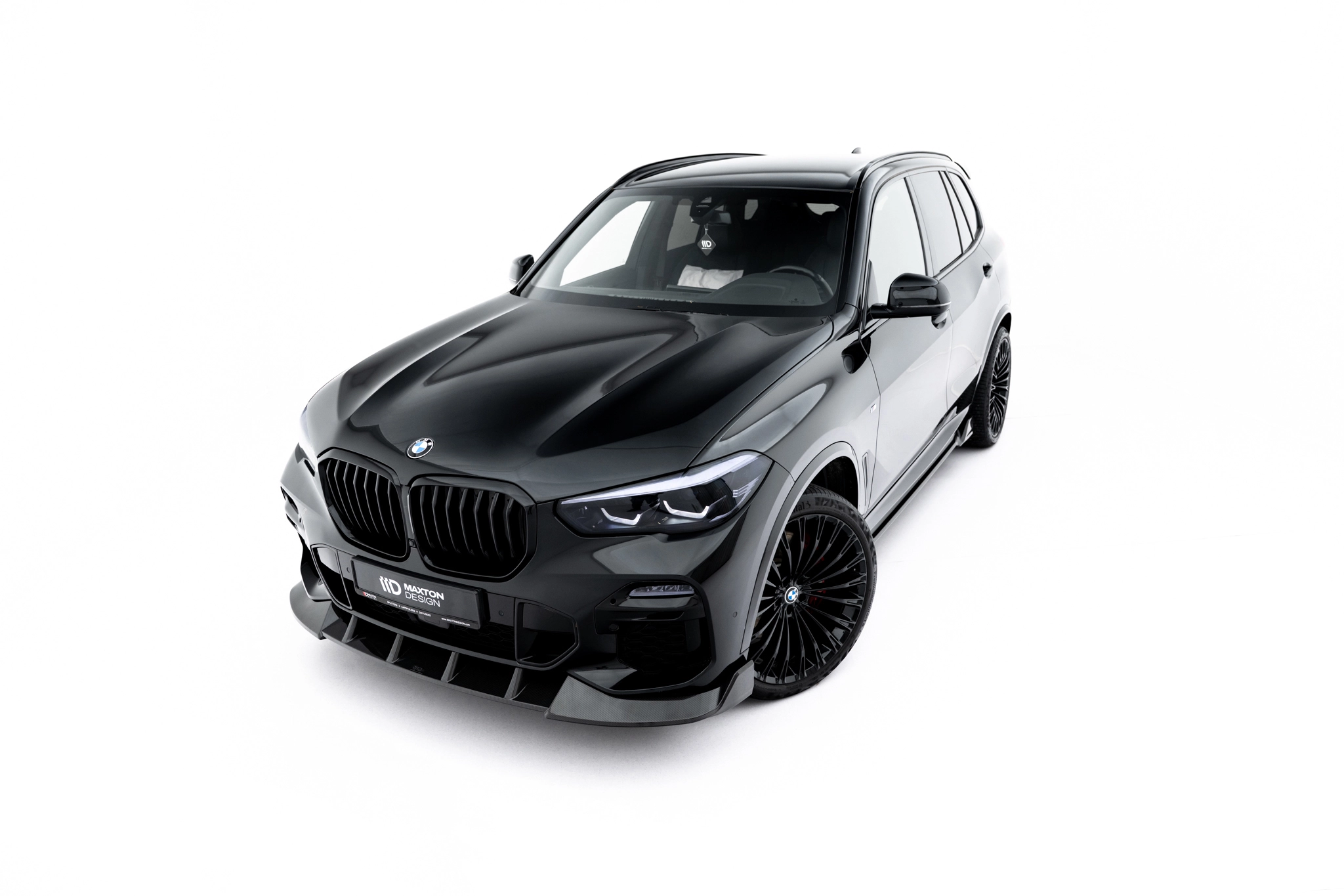 PREPREG CARBON FIBER FRONT SPLITTER SUITABLE FOR BMW X5 M-PACK G05 – MAXTON DESIGN - 3