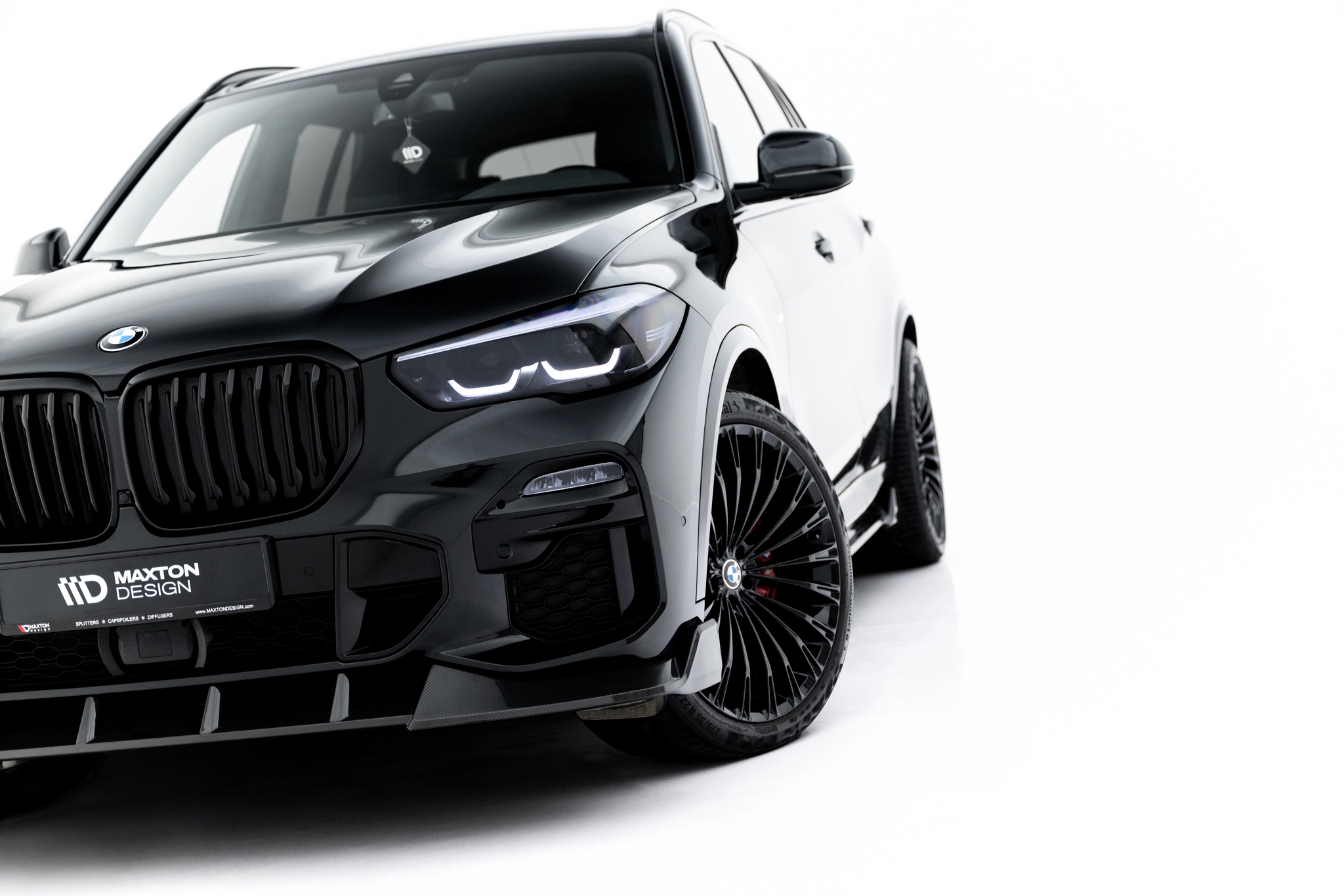 PREPREG CARBON FIBER FRONT SPLITTER SUITABLE FOR BMW X5 M-PACK G05 – MAXTON DESIGN - 7