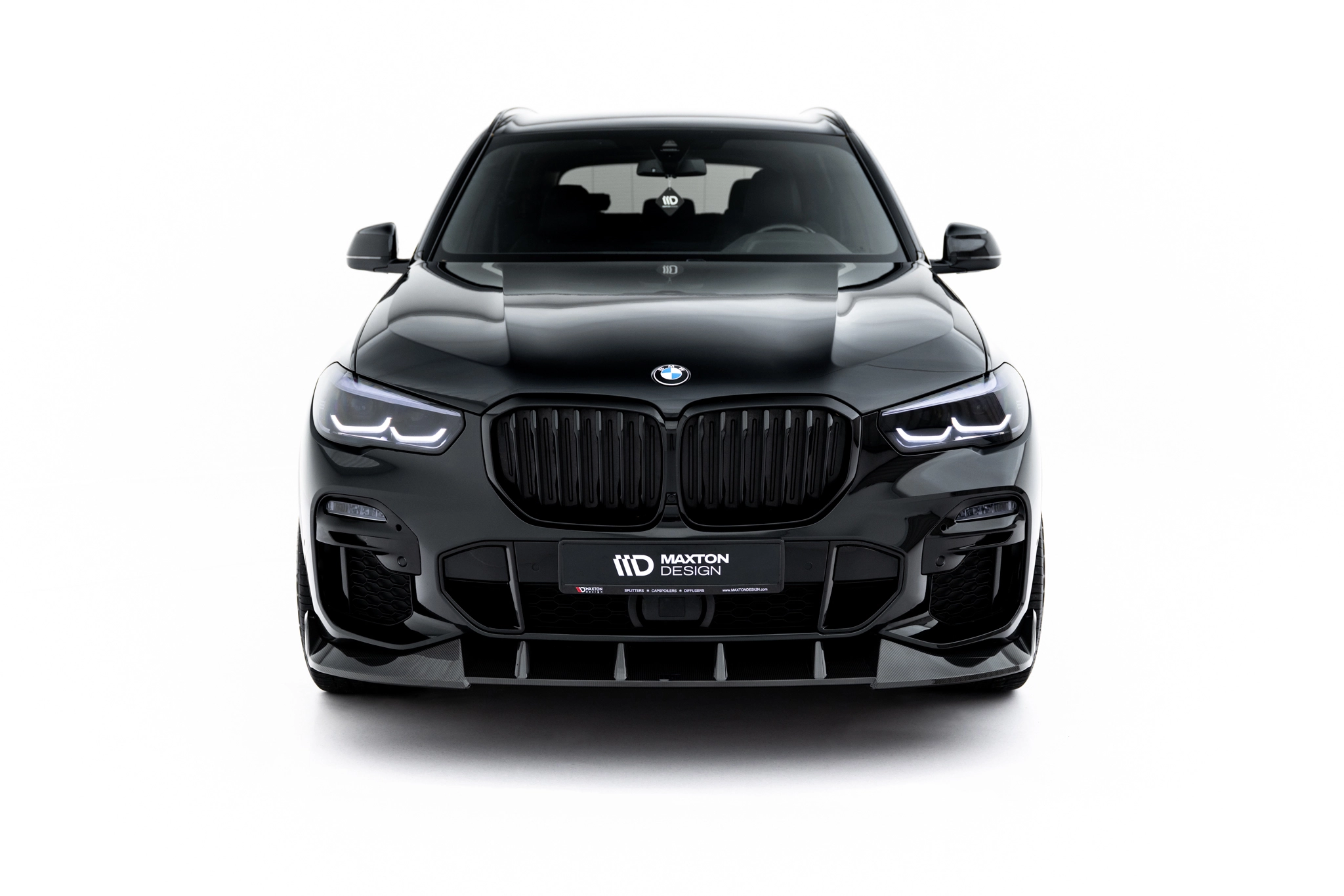 PREPREG CARBON FIBER FRONT SPLITTER SUITABLE FOR BMW X5 M-PACK G05 – MAXTON DESIGN - 4