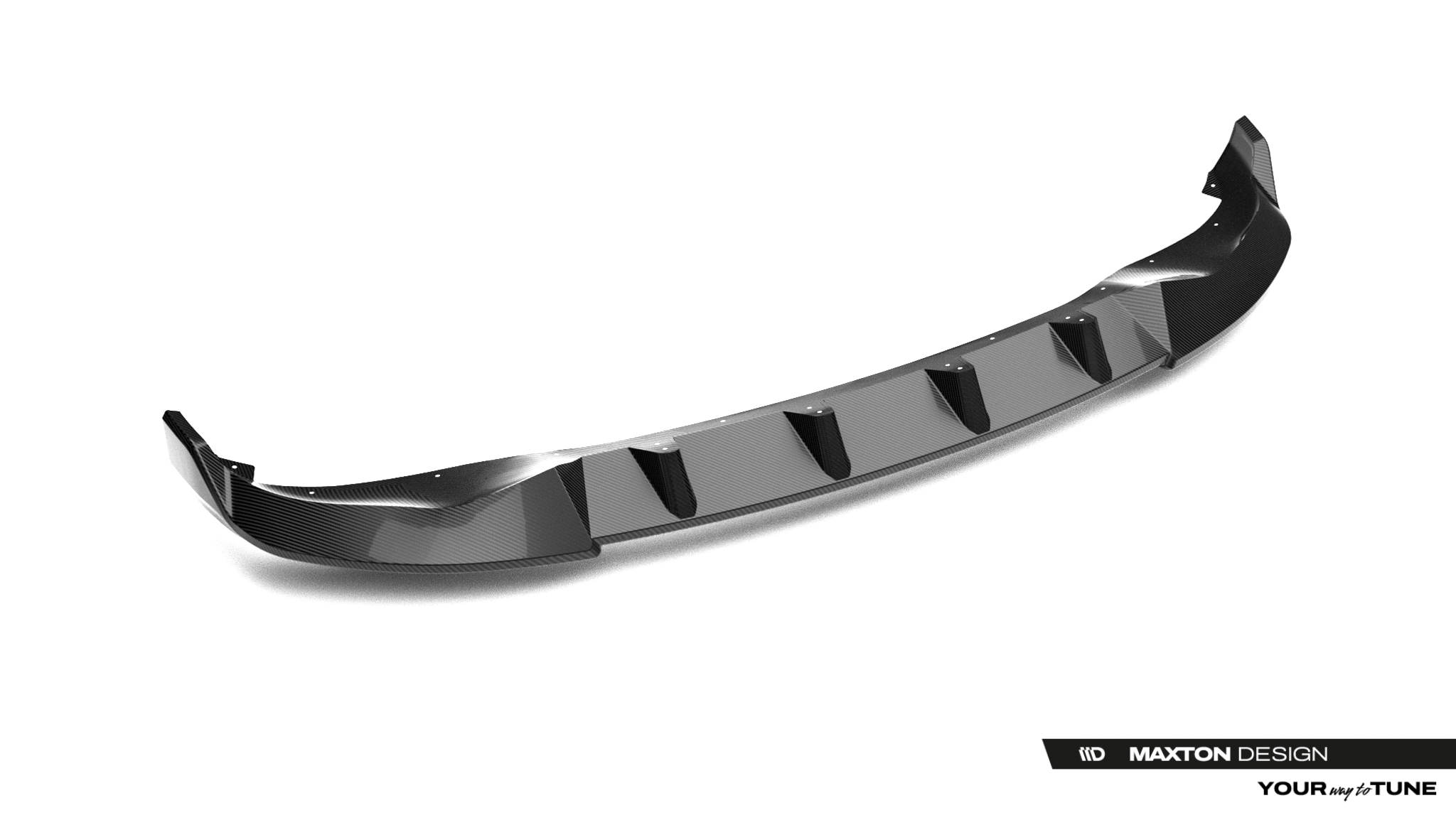 PREPREG CARBON FIBER FRONT SPLITTER SUITABLE FOR BMW X5 M-PACK G05 – MAXTON DESIGN - 8
