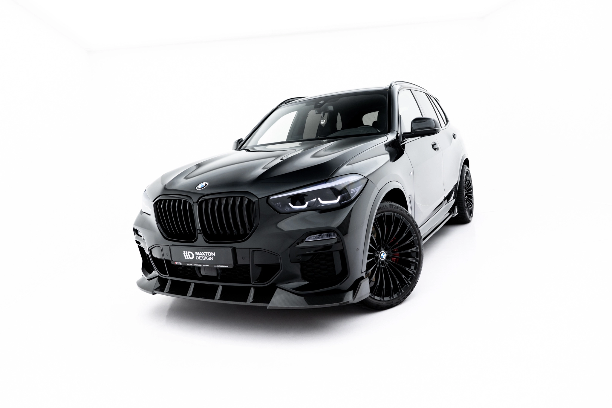 PREPREG CARBON FIBER FRONT SPLITTER SUITABLE FOR BMW X5 M-PACK G05 – MAXTON DESIGN - 2