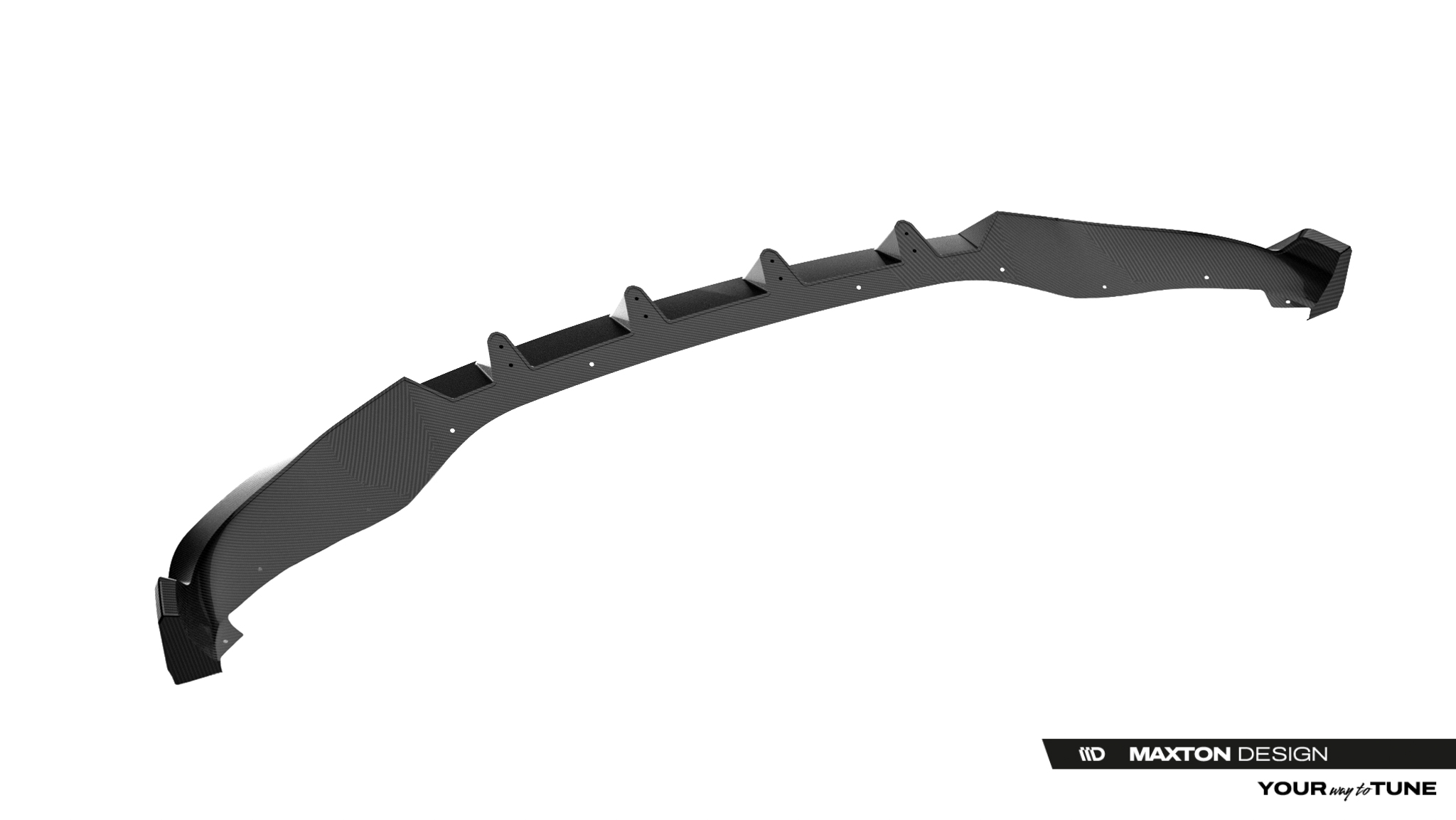 PREPREG CARBON FIBER FRONT SPLITTER SUITABLE FOR BMW X5 M-PACK G05 – MAXTON DESIGN - 5