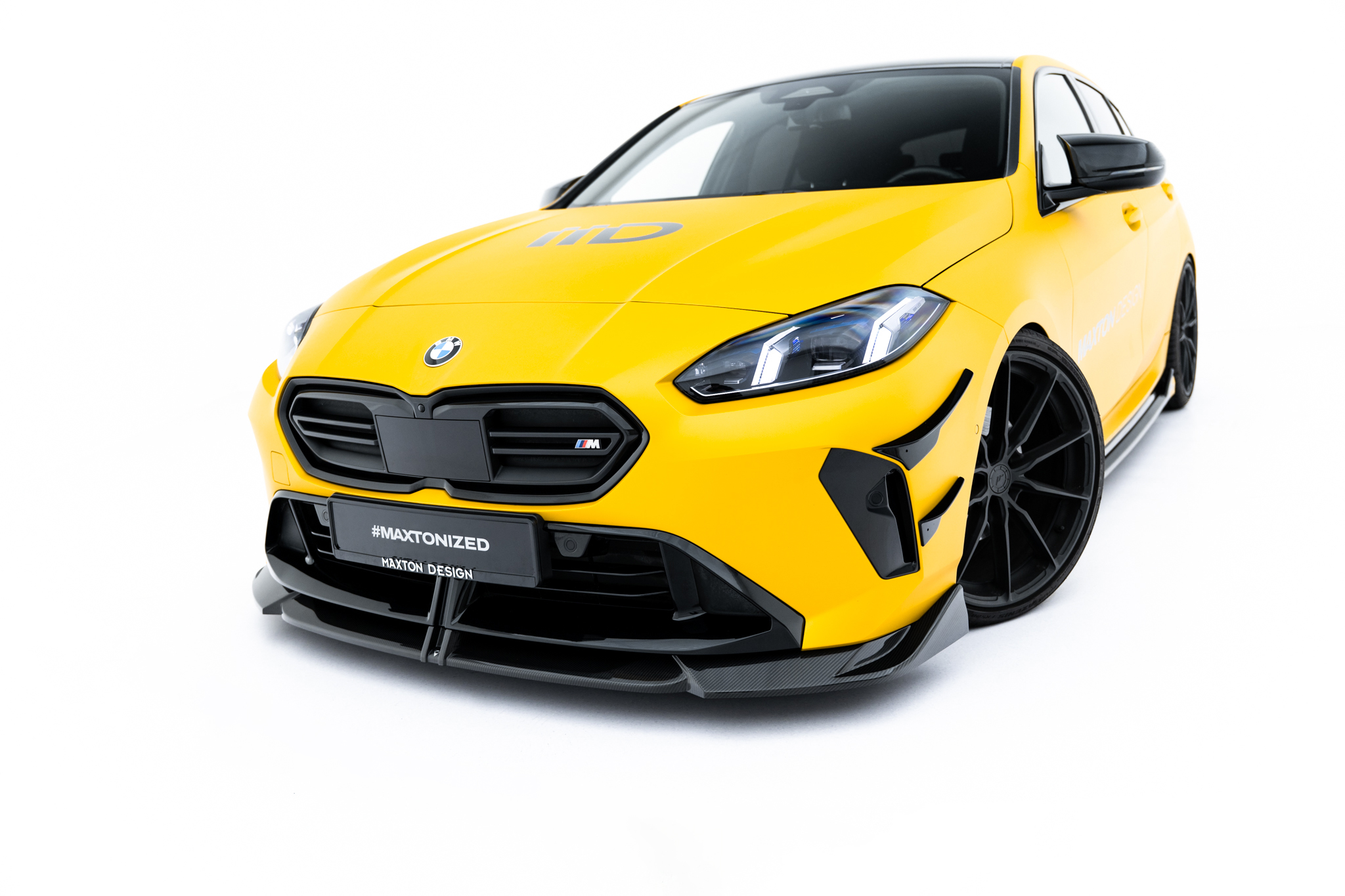 PREPREG CARBON FIBER FRONT SPLITTER SUITABLE FOR BMW M135I / 1 M-PACK F70 – MAXTON DESIGN