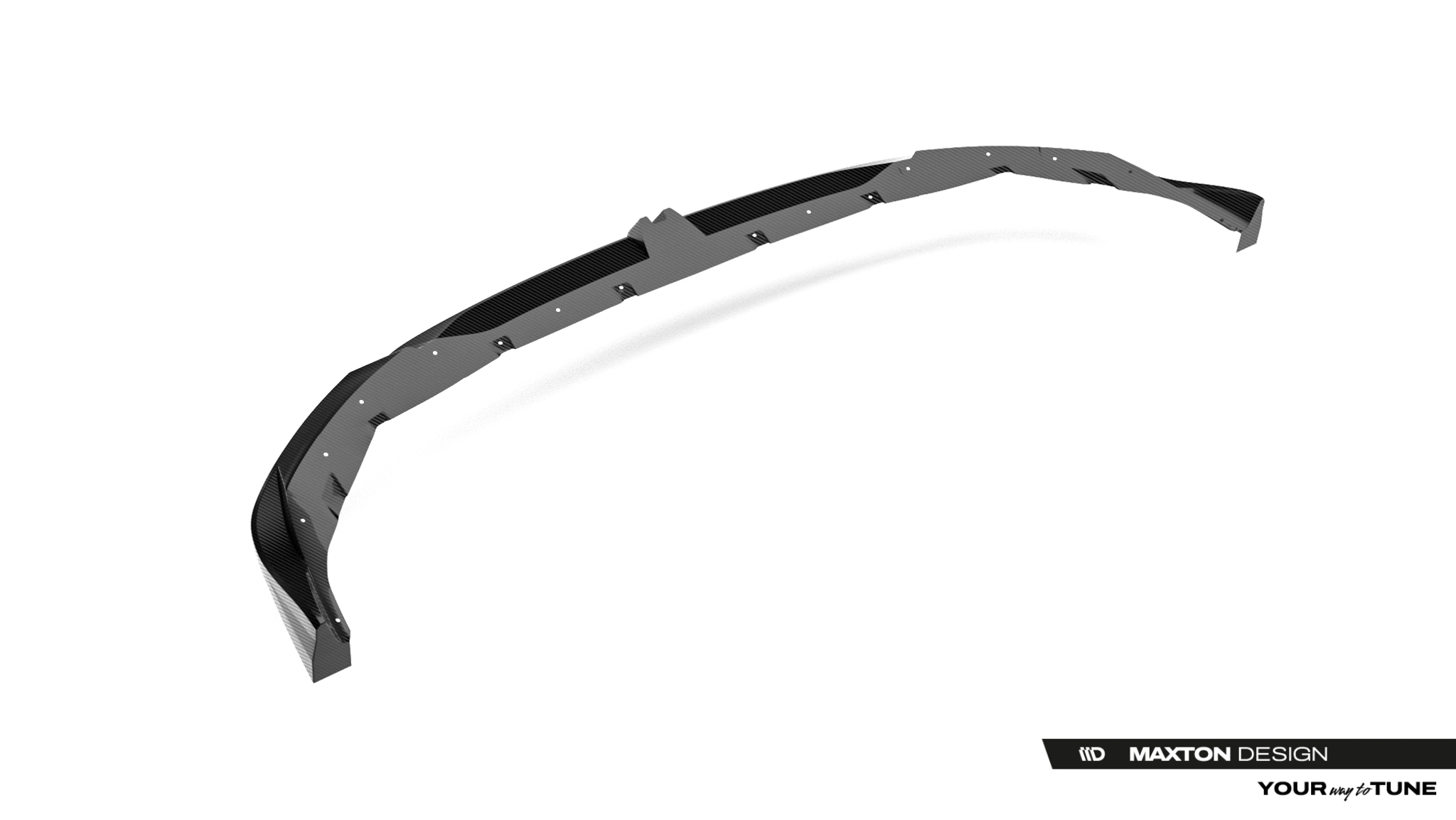 PREPREG CARBON FIBER FRONT SPLITTER SUITABLE FOR BMW M135I / 1 M-PACK F70 – MAXTON DESIGN - 2