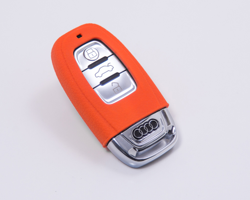 AGENCY POWER ORANGE RUBBER KEY FOB PROTECTION CASE AUDI
