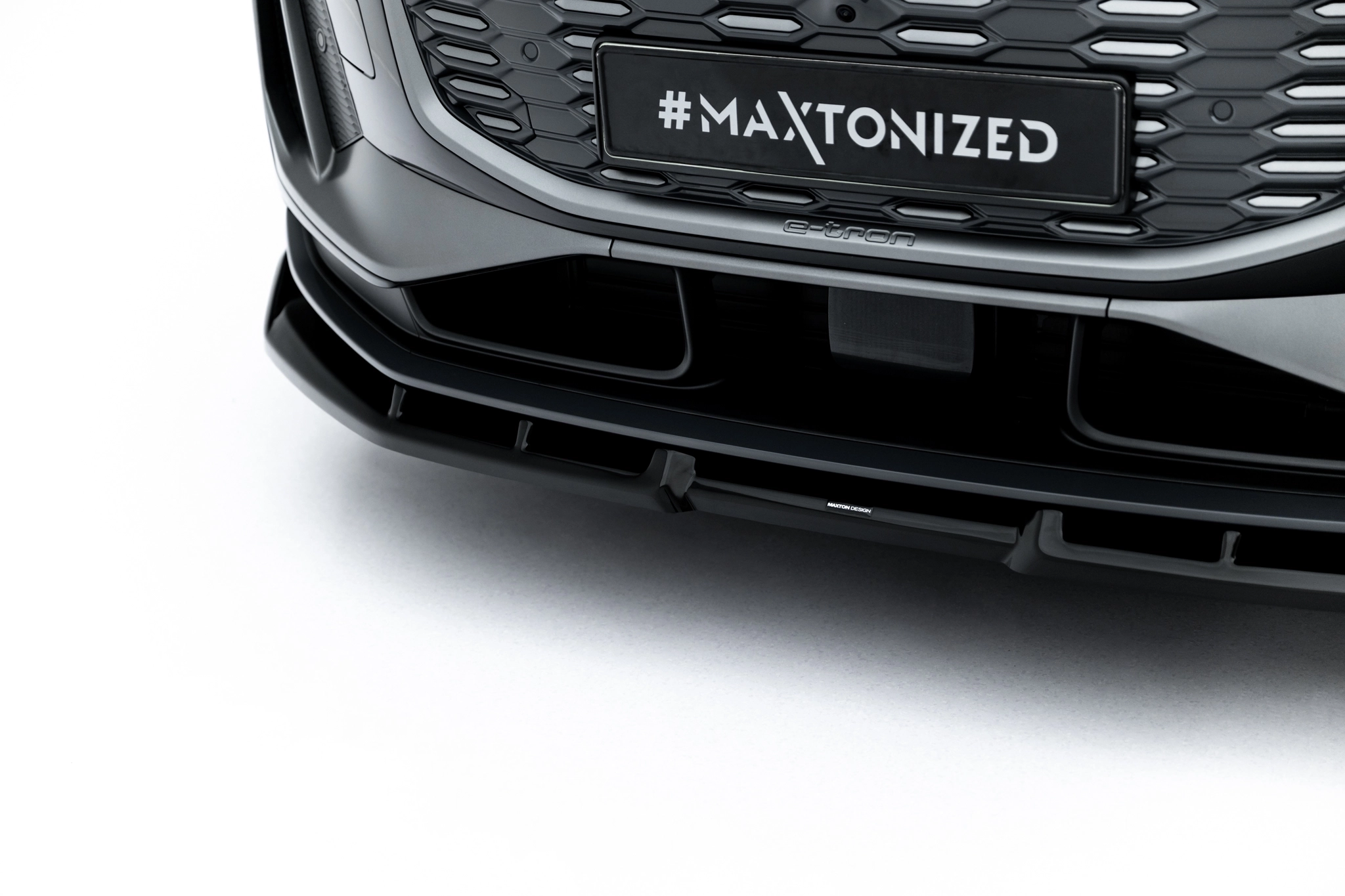 FRONT SPLITTER SUITABLE FOR AUDI Q6 E-TRON STANDARD / S-LINE / SQ6 E-TRON SUV / SPORTBACK MK1 – MAXTON DESIGN - 7