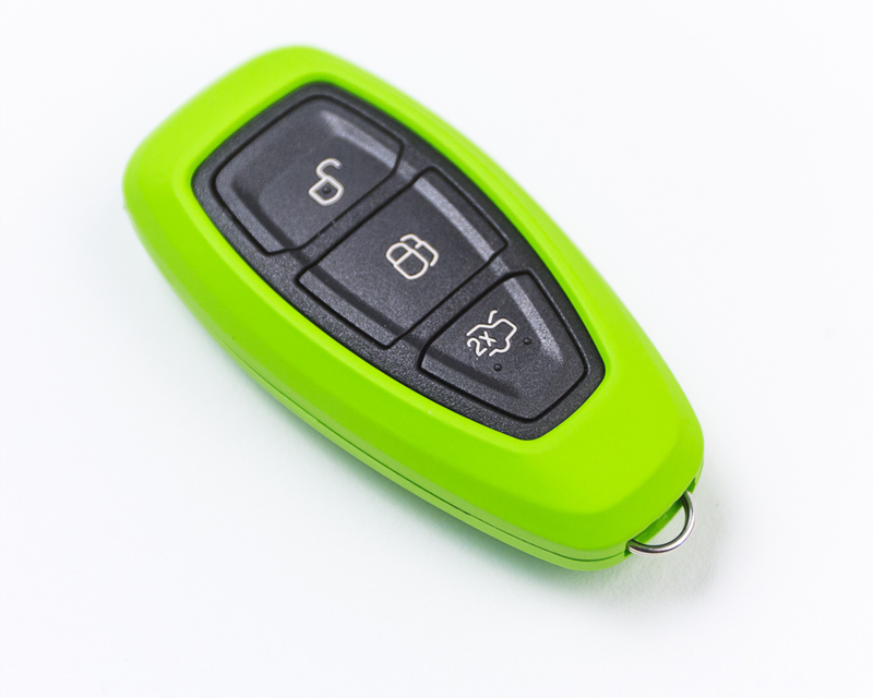 AGENCY POWER LIME GREEN PLASTIC KEY FOB PROTECTION CASED 1ST GEN REMOTE KEY FOCUS FOCUS ST 13-15 - 2