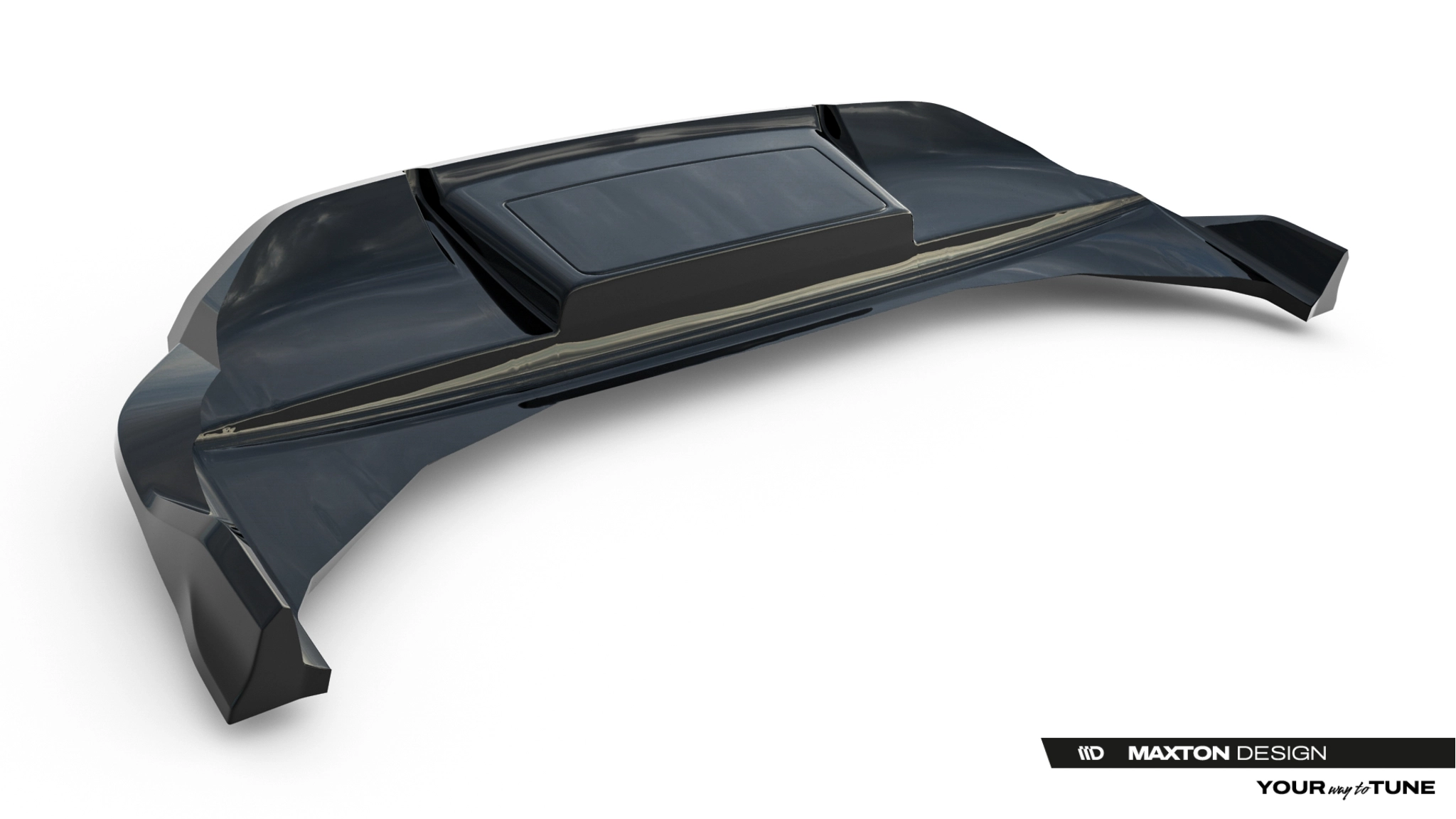 REAR SPLITTER (WITH VERTICAL BARS) SUITABLE FOR AUDI Q6 E-TRON S-LINE / SQ6 E-TRON SUV / SPORTBACK MK1 – MAXTON DESIGN - 5