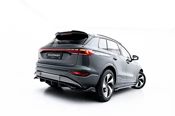 REAR SPLITTER (WITH VERTICAL BARS) SUITABLE FOR AUDI Q6 E-TRON S-LINE / SQ6 E-TRON SUV / SPORTBACK MK1 – MAXTON DESIGN