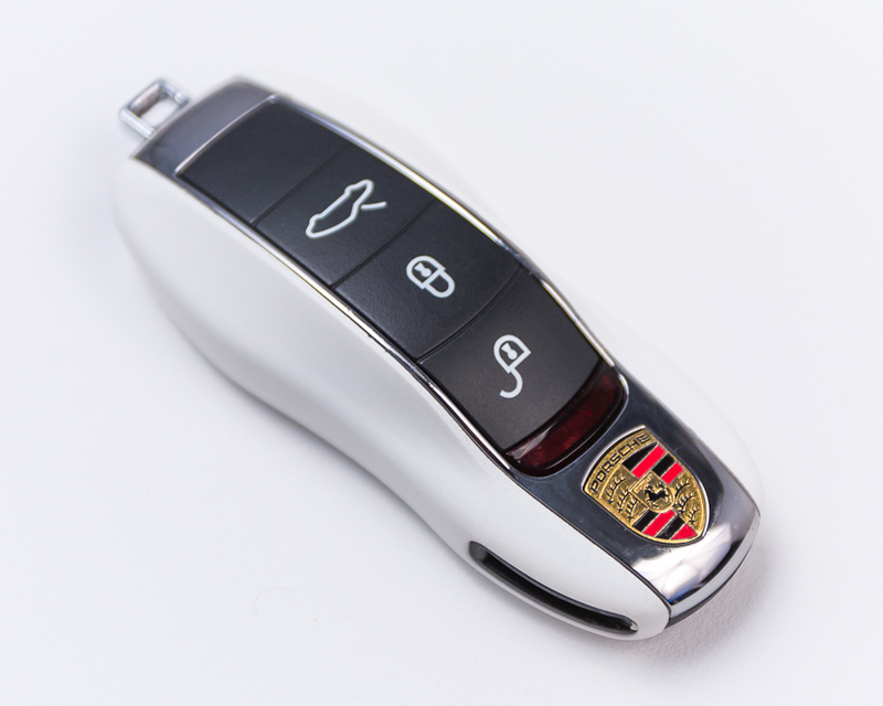 AGENCY POWER WHITE PLASTIC KEY FOB PROTECTION CASE PORSCHE 991 981 CAYENNE PANAMERA