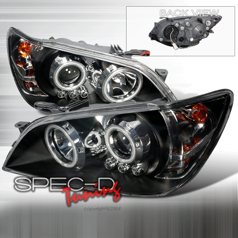 LEXUS IS200/300 00-05 PROJEKTOR STRÅLKASTARE SVARTA + LED D2R