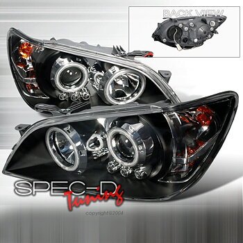LEXUS IS200/300 00-05 PROJEKTOR STRÅLKASTARE SVARTA + LED D2R