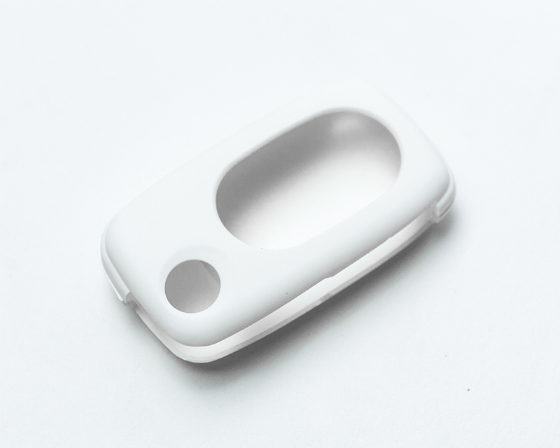 AGENCY POWER WHITE HARD PLASTIC KEY FOB PROTECTION CASE AUDI