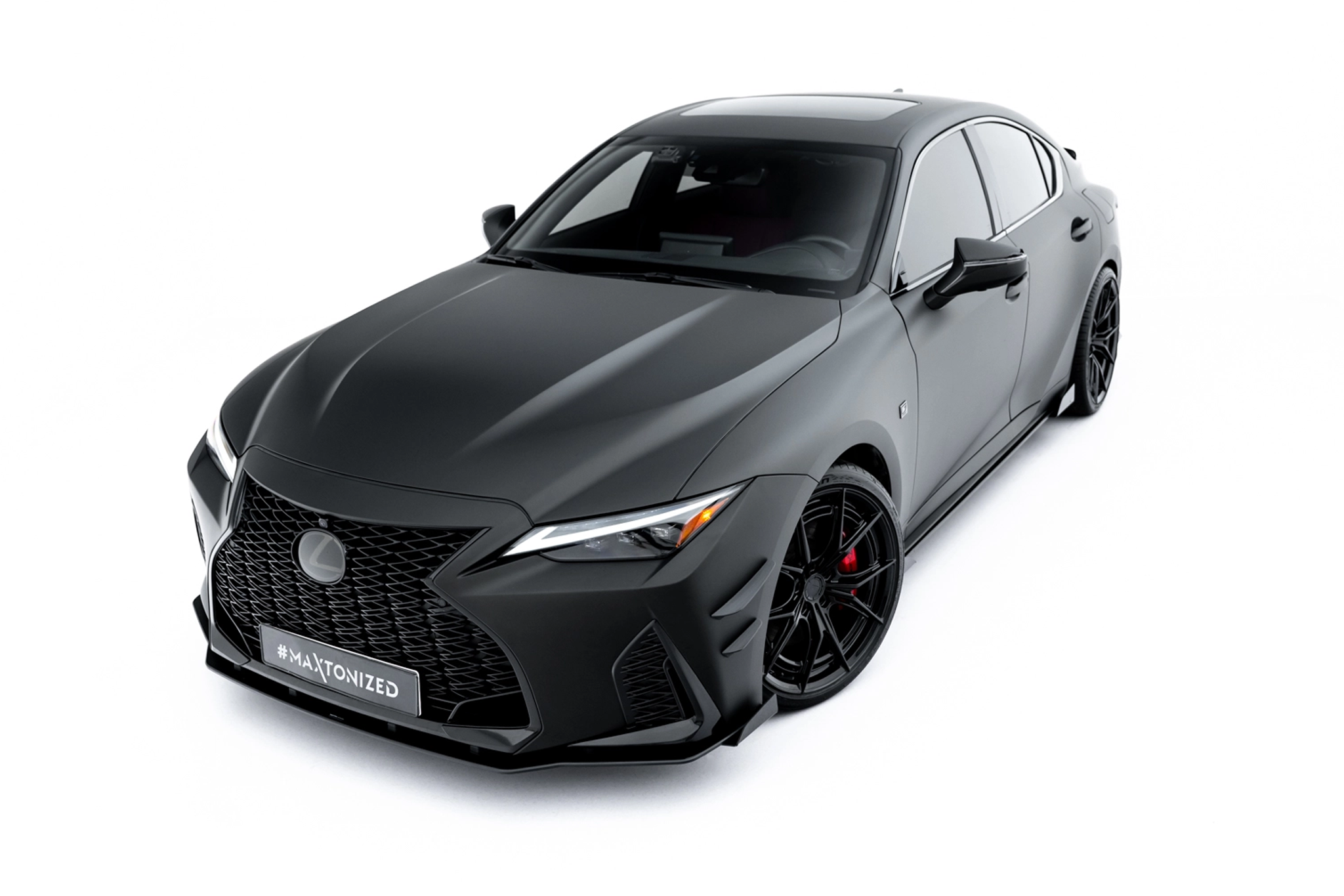 STREET PRO FRONT SPLITTER + FLAPS SUITABLE FOR LEXUS IS 500 MK3 FACELIFT 2 (XE30) – MAXTON DESIGN