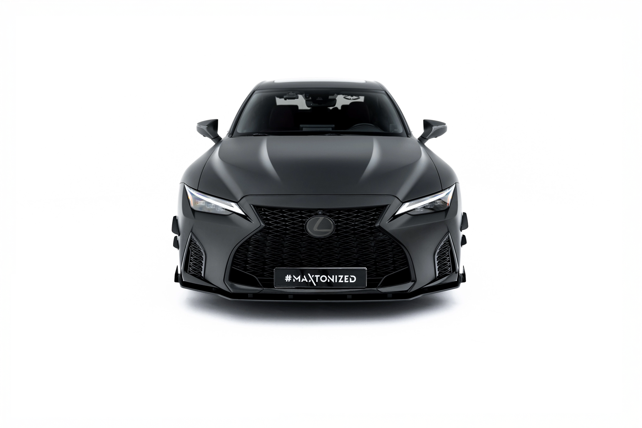 STREET PRO FRONT SPLITTER + FLAPS SUITABLE FOR LEXUS IS 500 MK3 FACELIFT 2 (XE30) – MAXTON DESIGN - 6