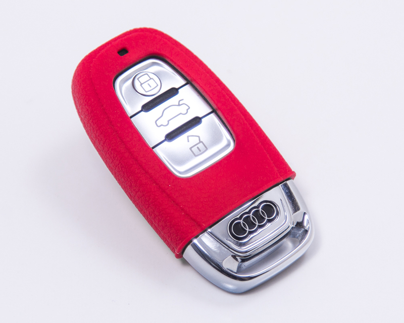 AGENCY POWER RED RUBBER KEY FOB PROTECTION CASE AUDI - 2