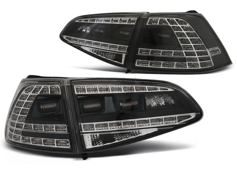 LED-BAKLYKTOR SPORT SVART SEQ TILL VW GOLF 7 2013-2017