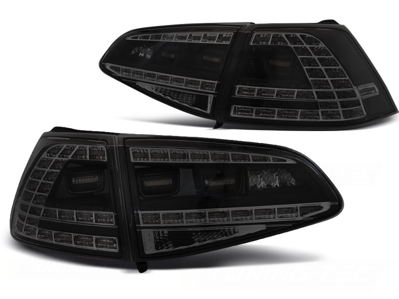 LED-BAKLYKTOR SPORT SVART TONAD SEQ TILL VW GOLF 7 2013-2017