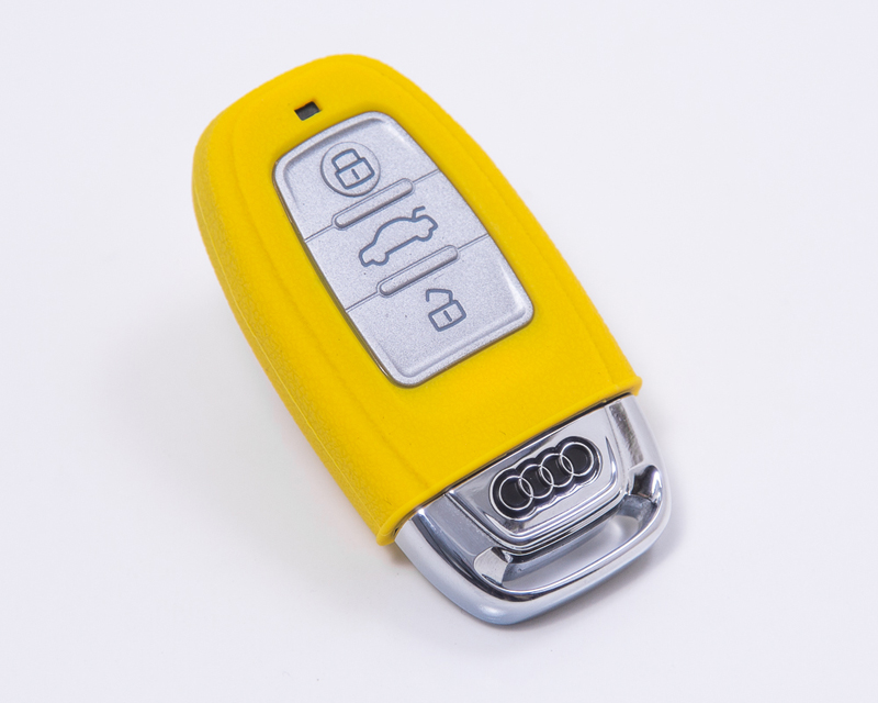 AGENCY POWER YELLOW RUBBER KEY FOB PROTECTION CASE AUDI