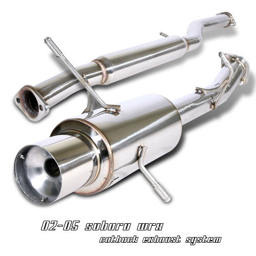SUBARU WRX 01-07 STAINLESS STEEL CATBACK EXHAUST SYSTEM