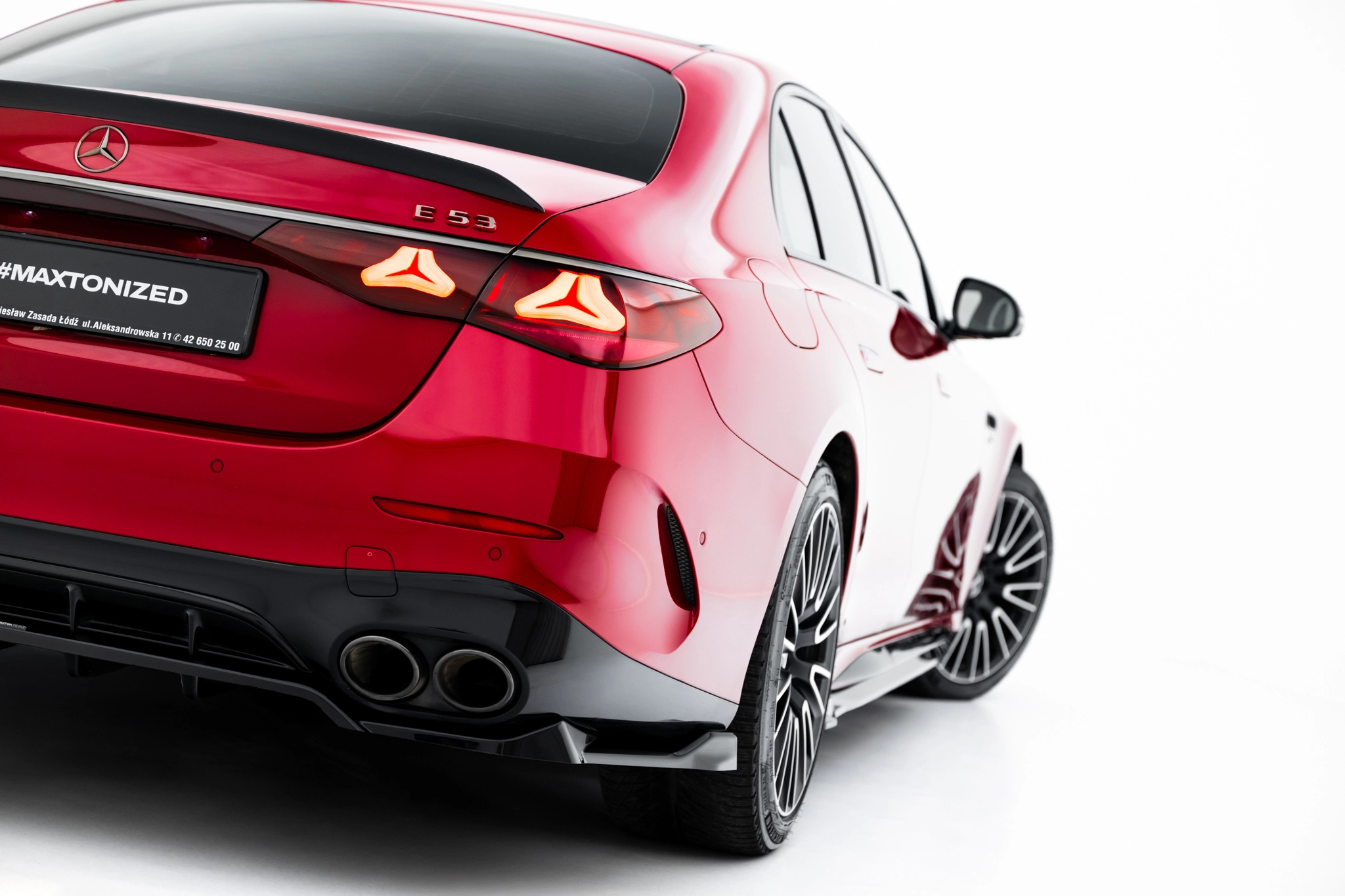 REAR SPLITTER (WITH VERTICAL BARS) SUITABLE FOR MERCEDES-AMG E53 SEDAN / ESTATE W214 – MAXTON DESIGN - 6