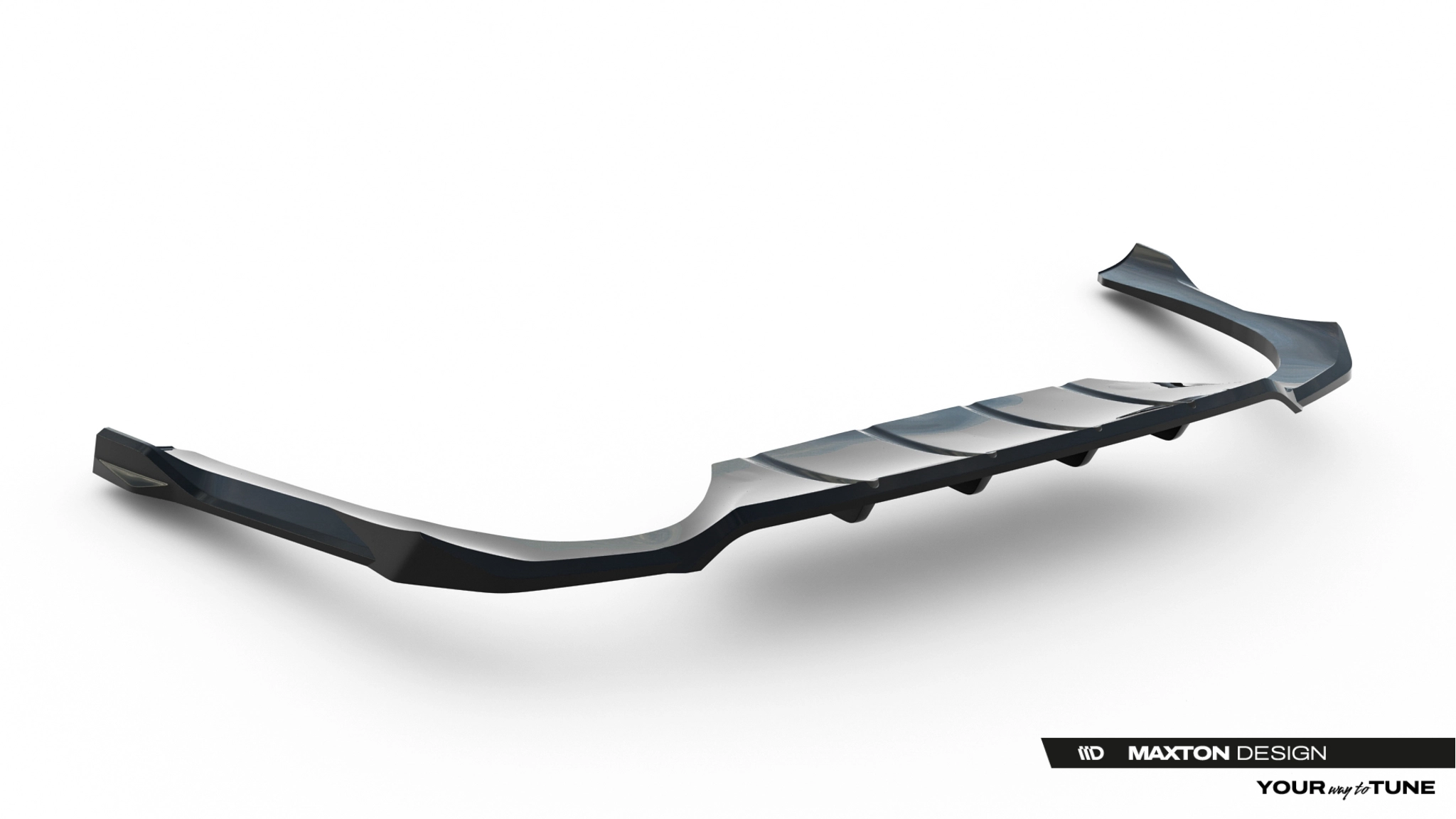 REAR SPLITTER (WITH VERTICAL BARS) SUITABLE FOR MERCEDES-AMG E53 SEDAN / ESTATE W214 – MAXTON DESIGN - 4