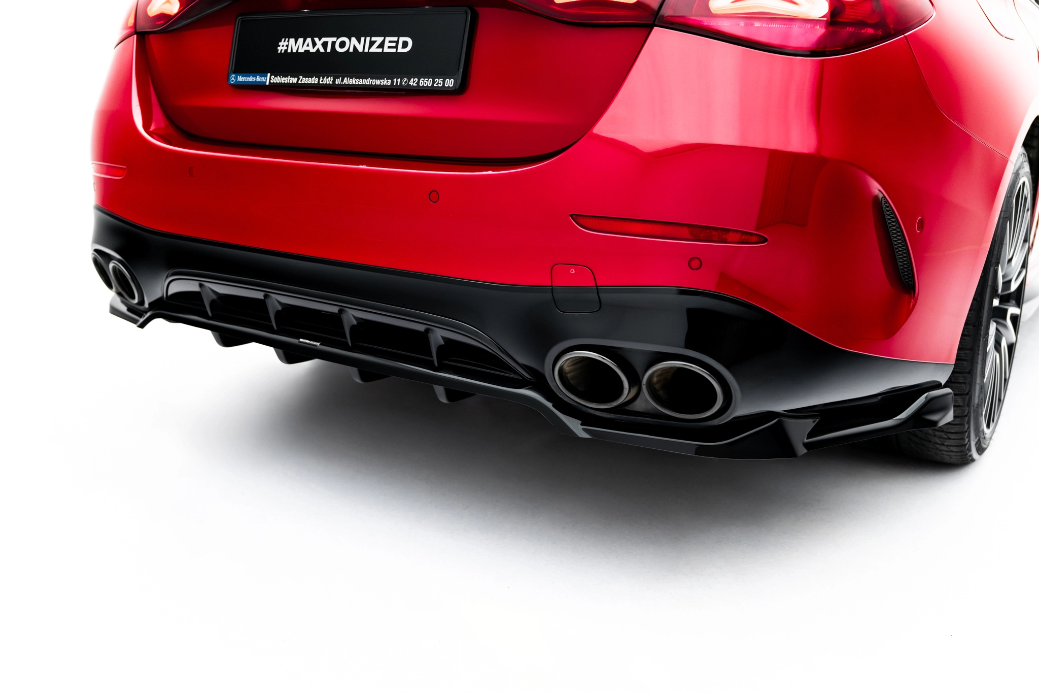 REAR SPLITTER (WITH VERTICAL BARS) SUITABLE FOR MERCEDES-AMG E53 SEDAN / ESTATE W214 – MAXTON DESIGN - 5
