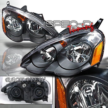 ACURA / HONDA RSX 02-04 JDM SVARTA STRÅLKASTARE [TYC]